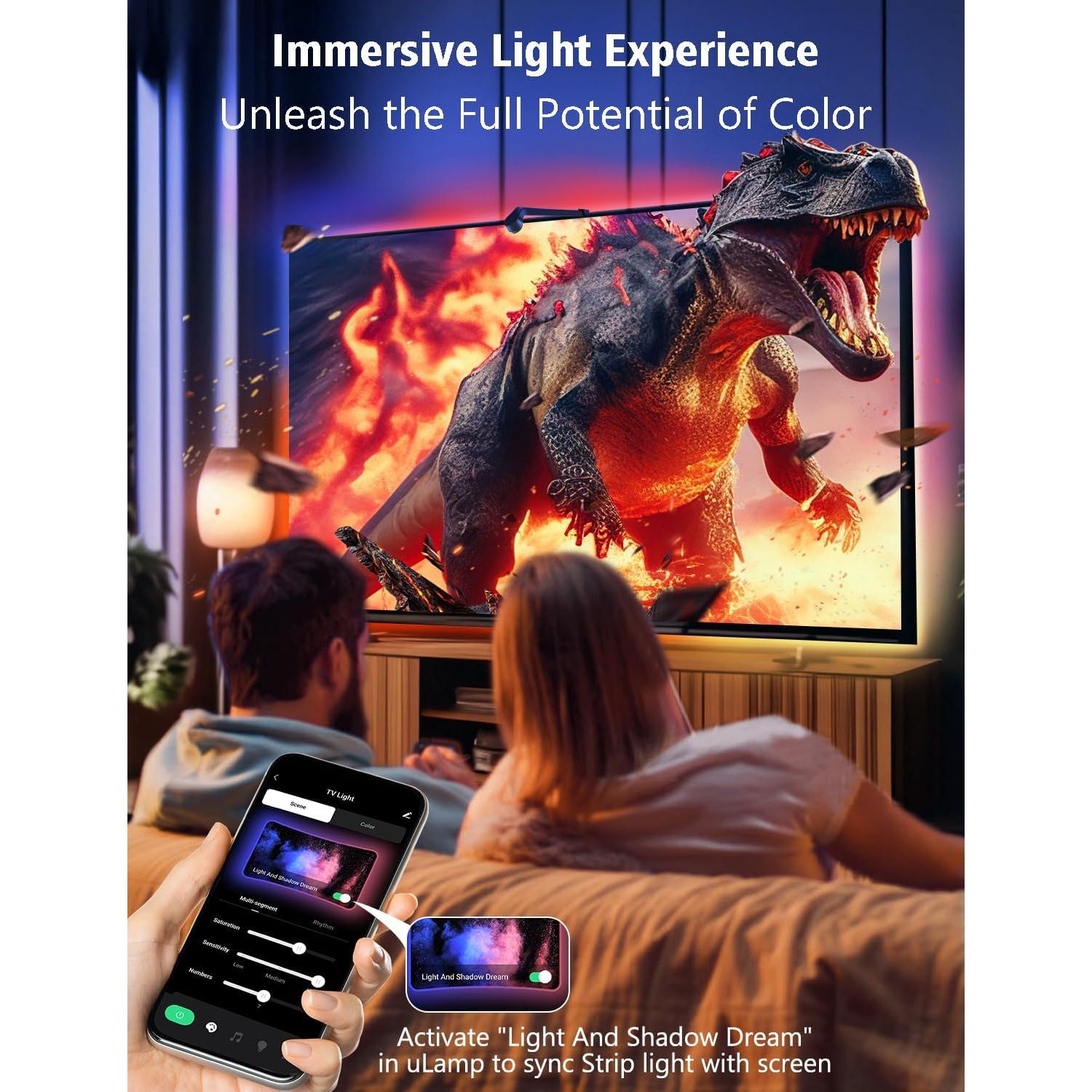 Iluminación LED de fondo Echosari para TV 55-65" RGB