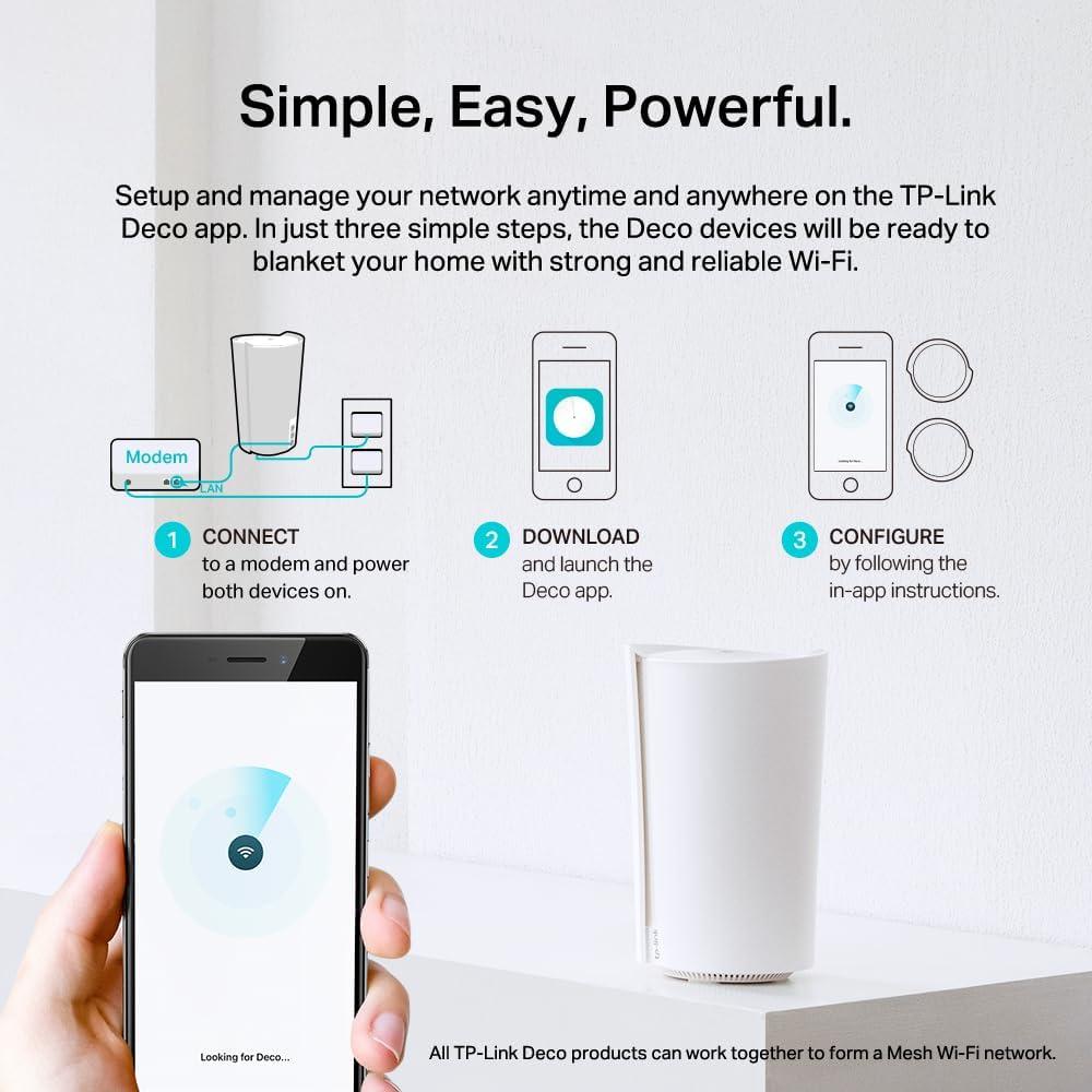 Sistema Mesh WiFi 6 TP-Link Deco X95 - Cobertura 570 m²