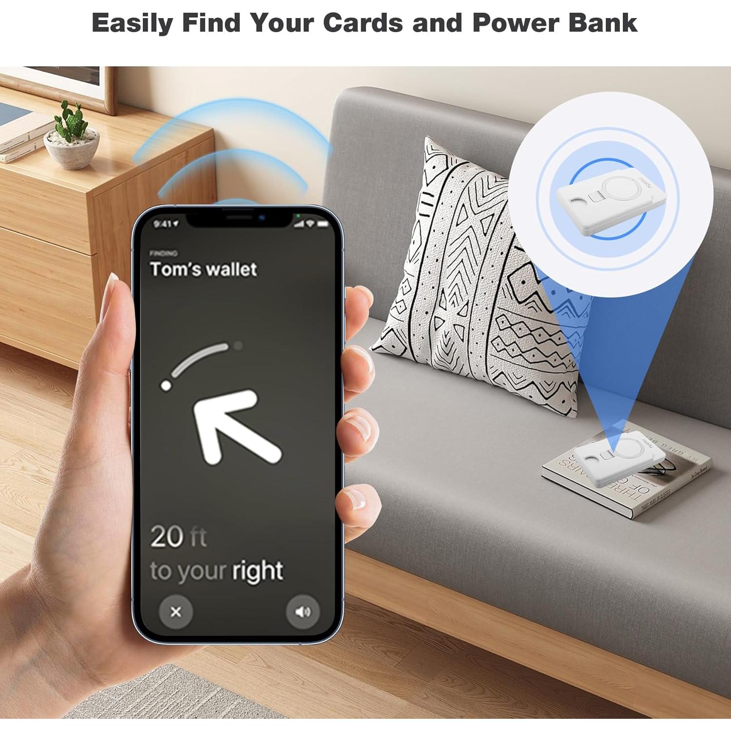 Batería Portátil Magnética Miady 5000mAh con Soporte y Rastreo