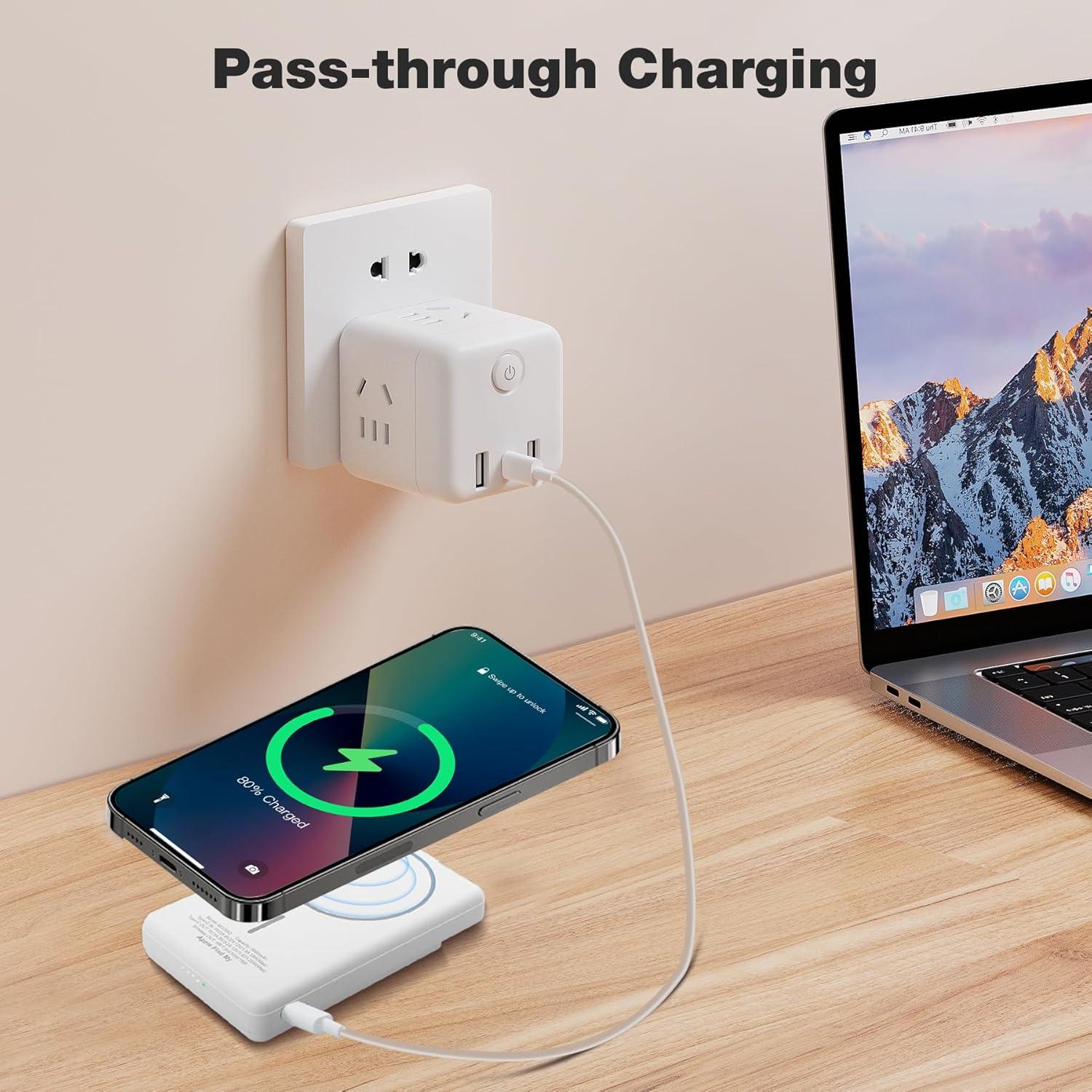 Batería Portátil Magnética Miady 5000mAh con Soporte y Rastreo