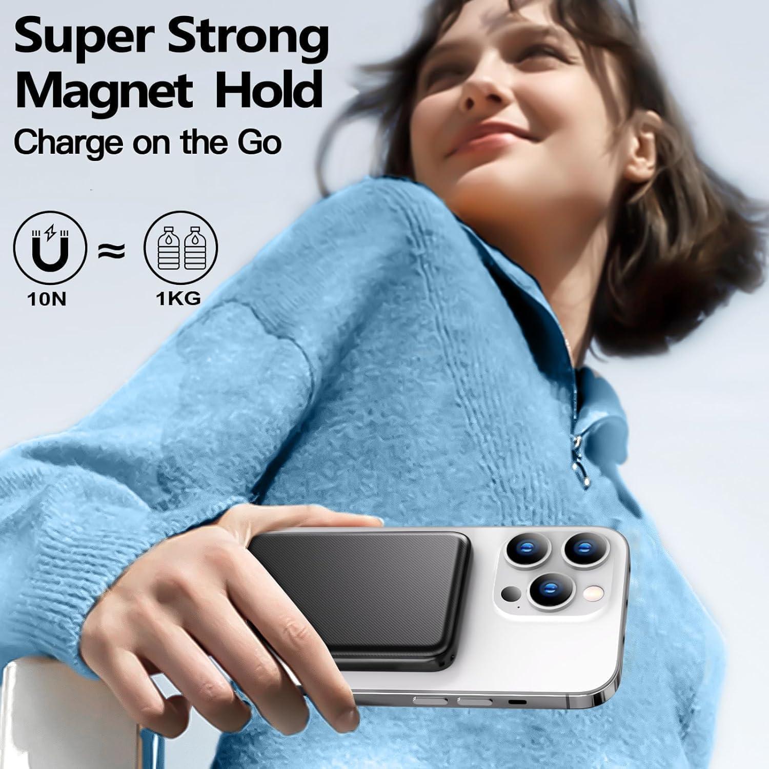 Cargador Portátil Inalámbrico Kurdene 5000mAh 3 en 1