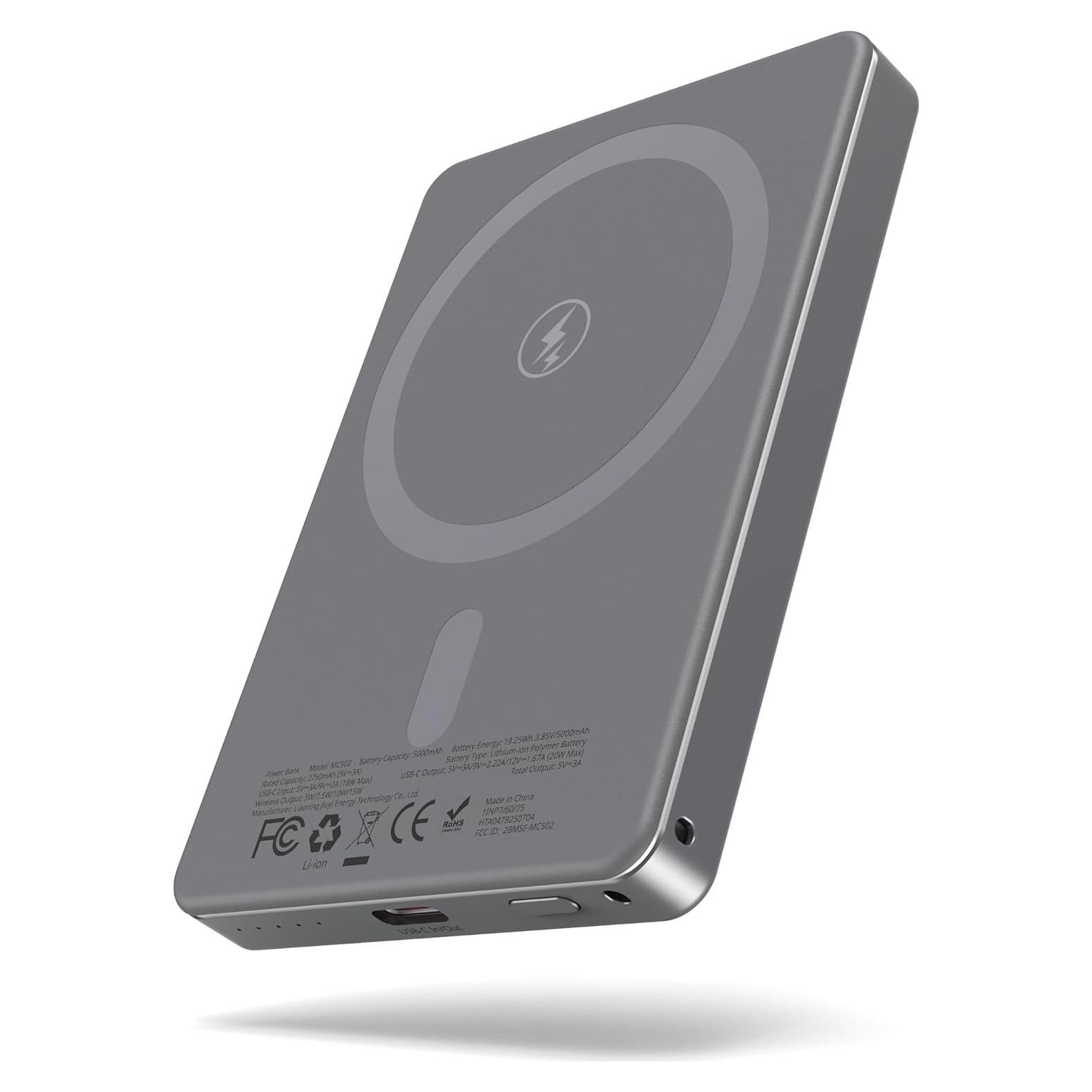 Cargador Portátil Magnético Arkeep MC502 5000mAh Carga Rápida