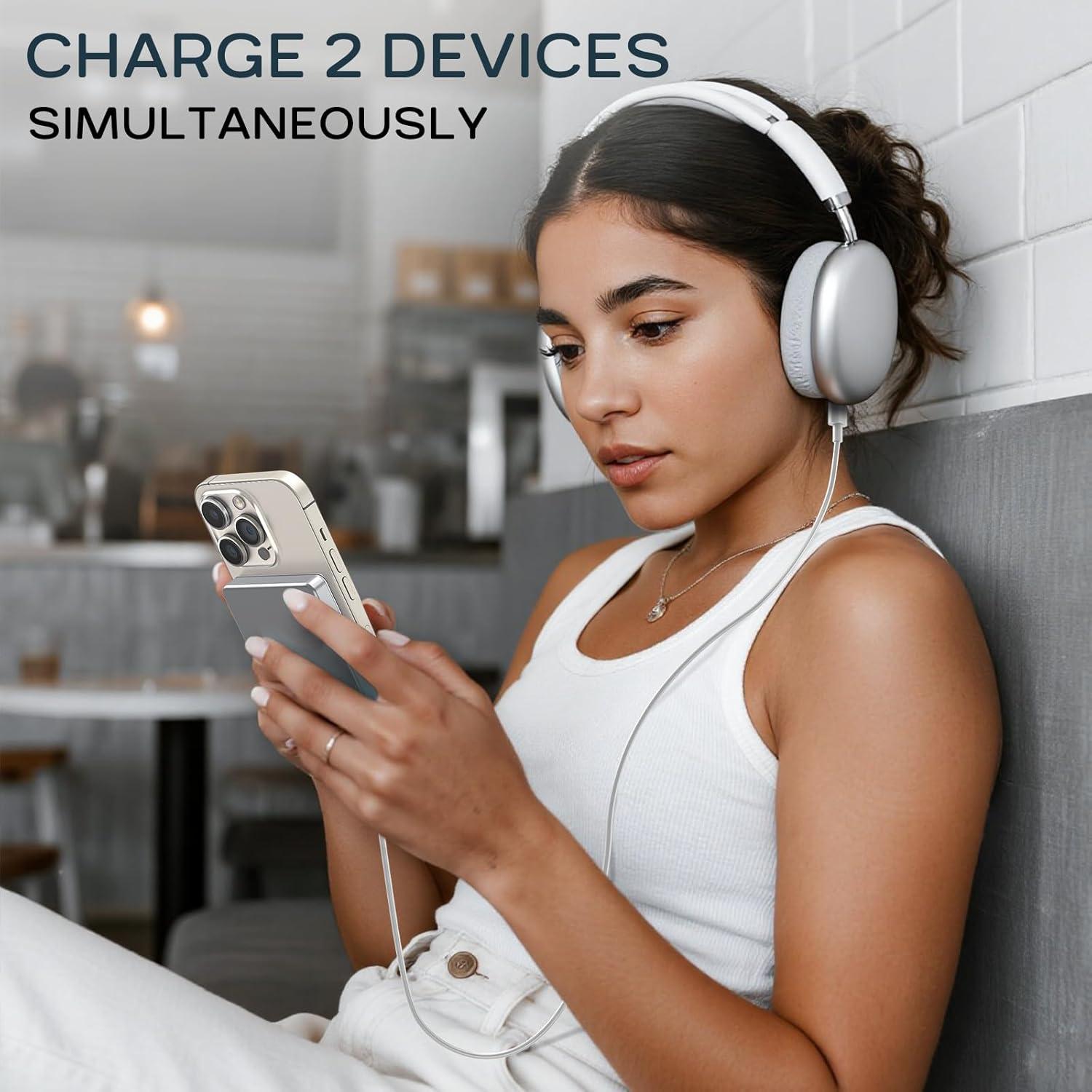 Cargador Portátil Magnético Arkeep MC502 5000mAh Carga Rápida