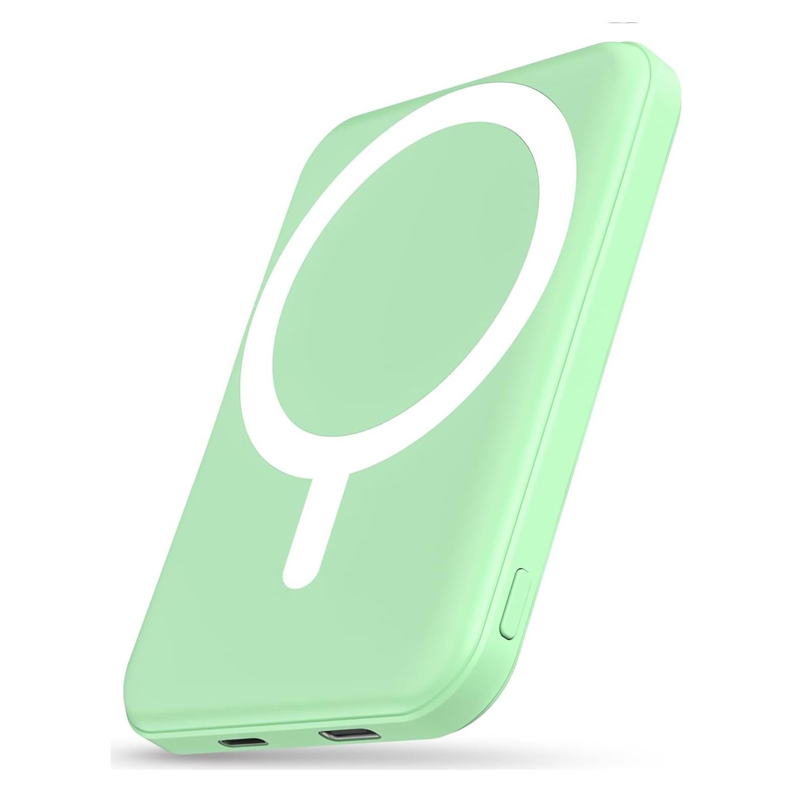 Power Bank Magnético 5000mAh Podoru para iPhone Verde