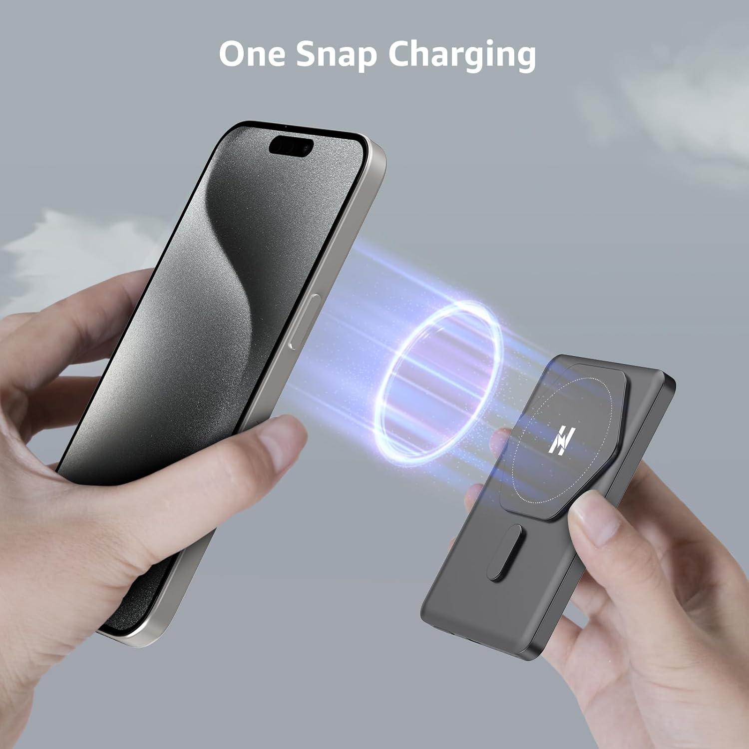 Cargador Portátil Magnético 5000mAh SIXTHGU Carga Rápida 22.5W