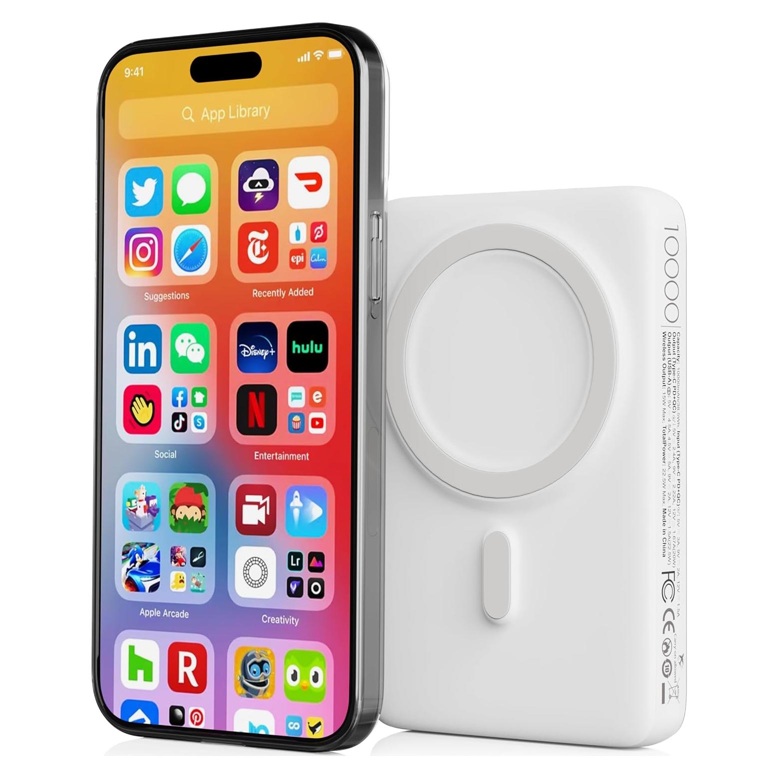 Batería Portátil Magnética 10000mAh Carga Rápida LDNIO PQ17