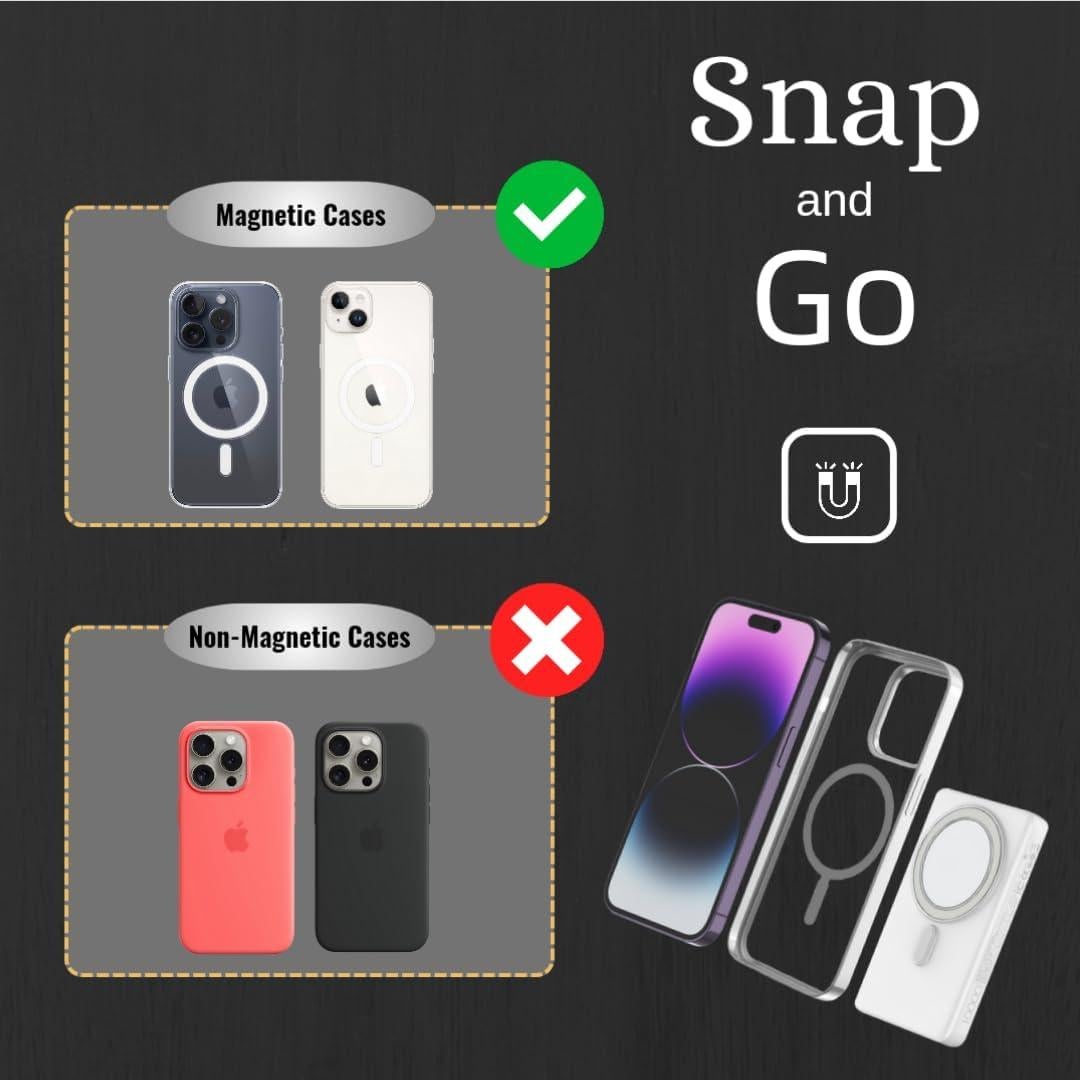 Batería Portátil Magnética 10000mAh Carga Rápida LDNIO PQ17