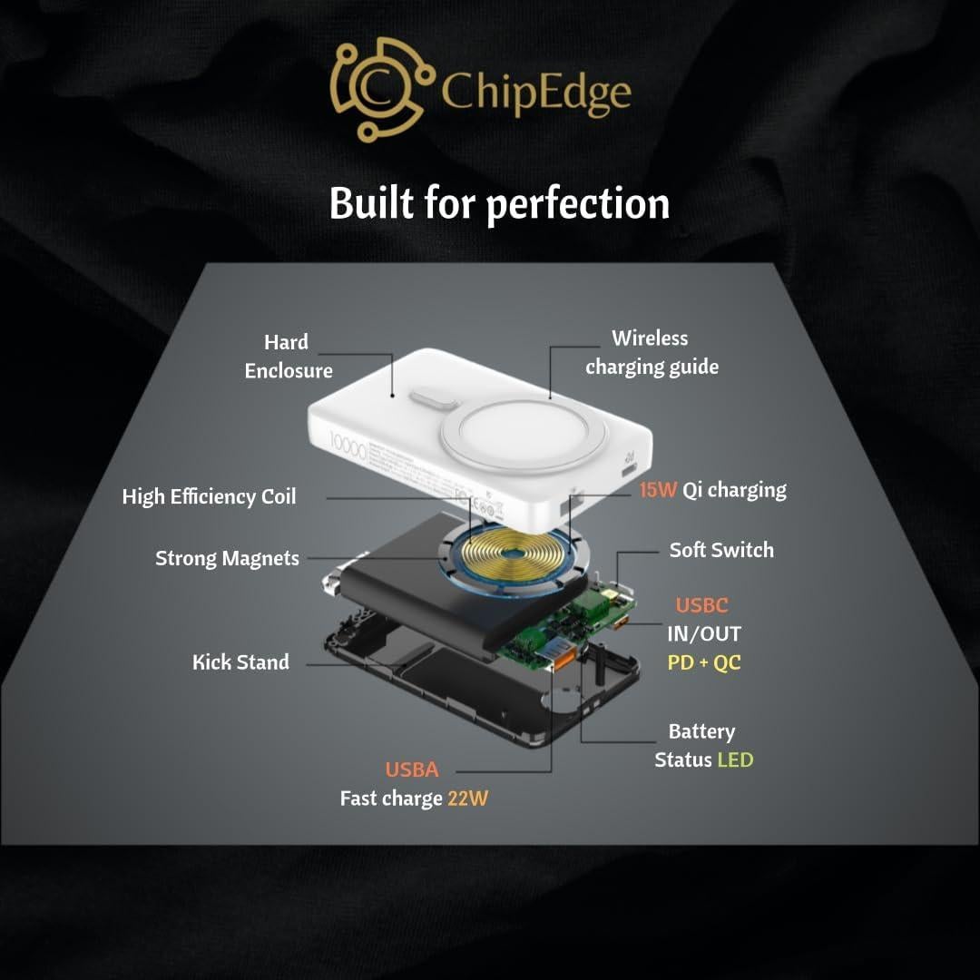 Batería Portátil Magnética 10000mAh Carga Rápida LDNIO PQ17