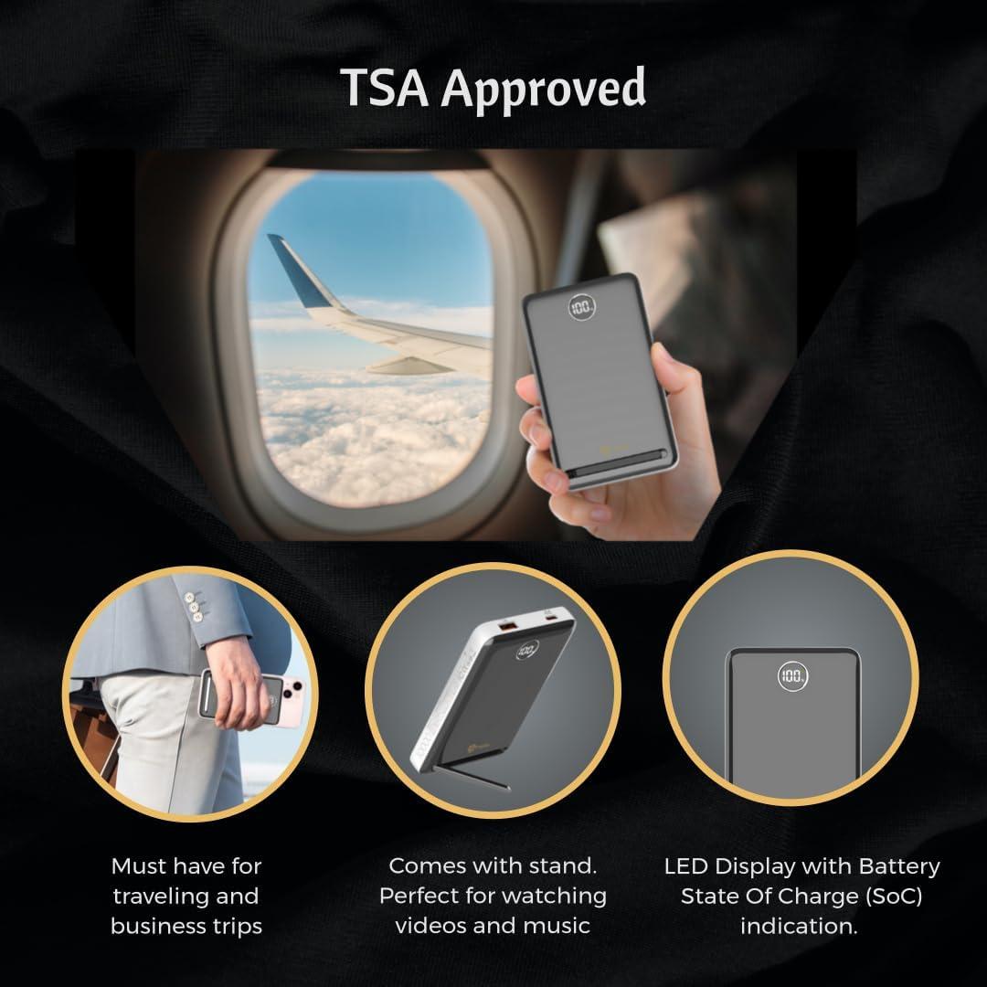 Batería Portátil Magnética 10000mAh Carga Rápida LDNIO PQ17