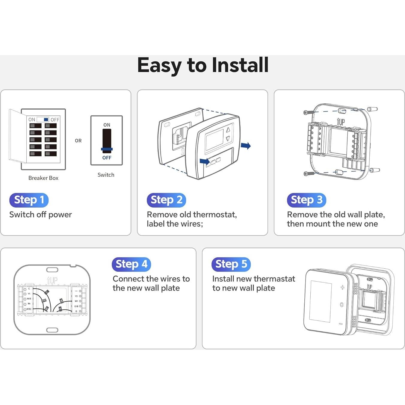 Termostato Inteligente Vine WiFi 24V Pantalla Táctil 2.8"