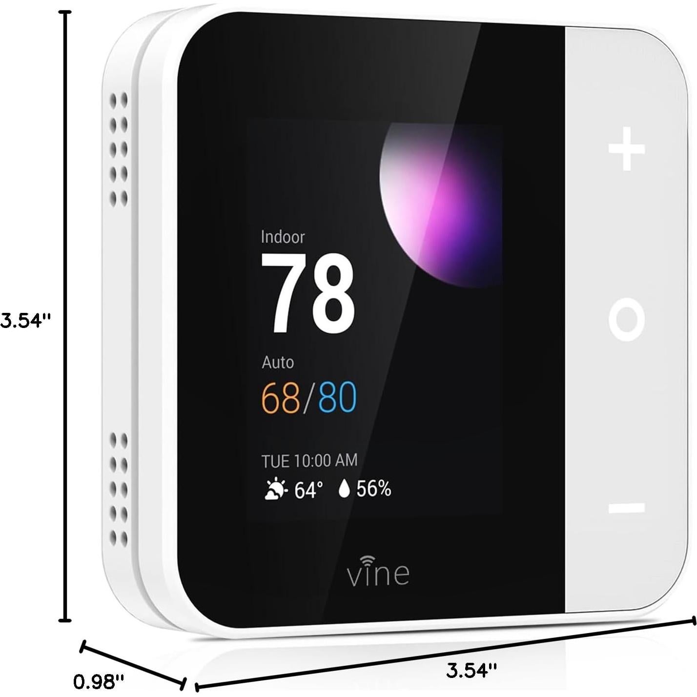 Termostato Inteligente Vine WiFi 24V Pantalla Táctil 2.8"