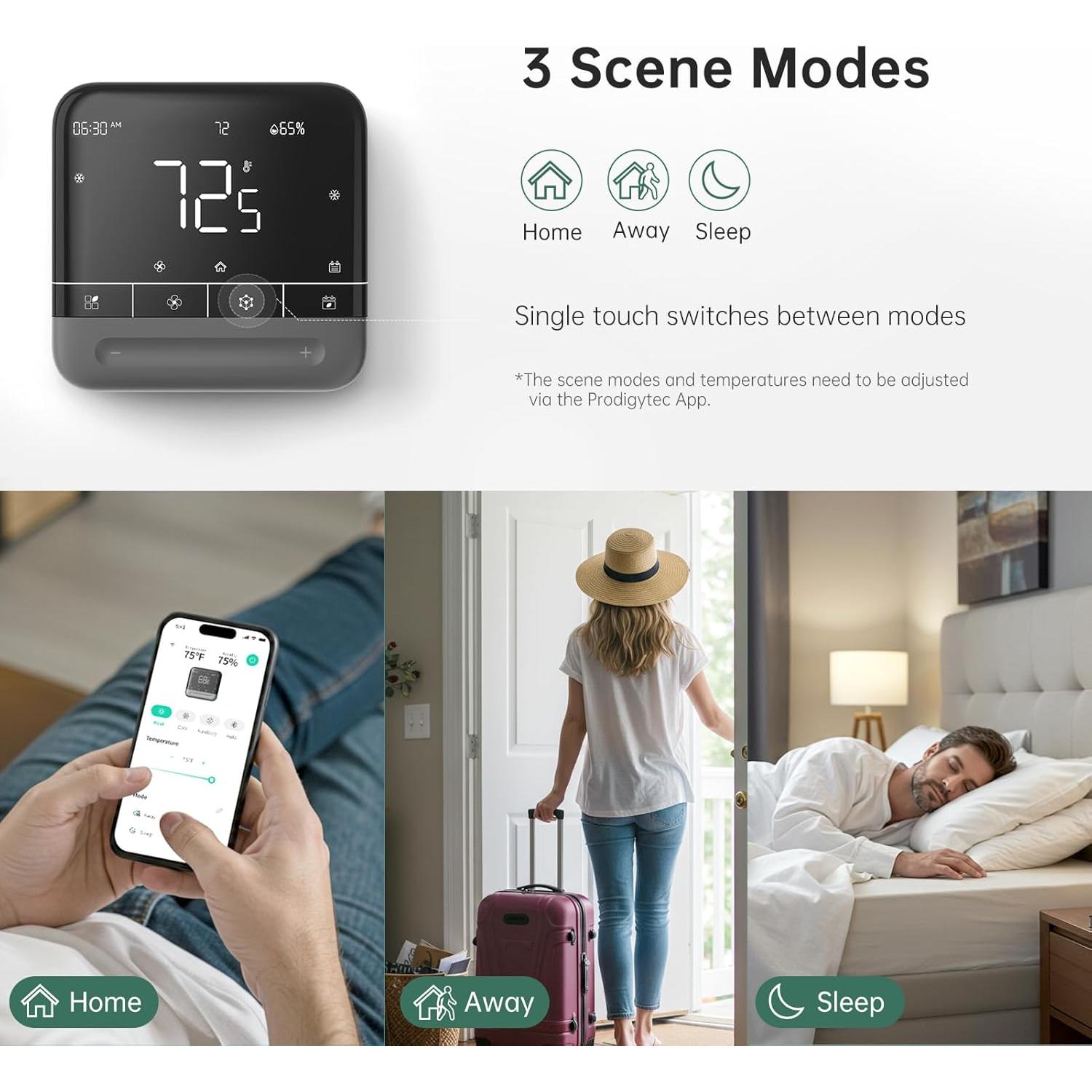 Termostato Inteligente Provirtec TH-01 WiFi 7 Días Control APP