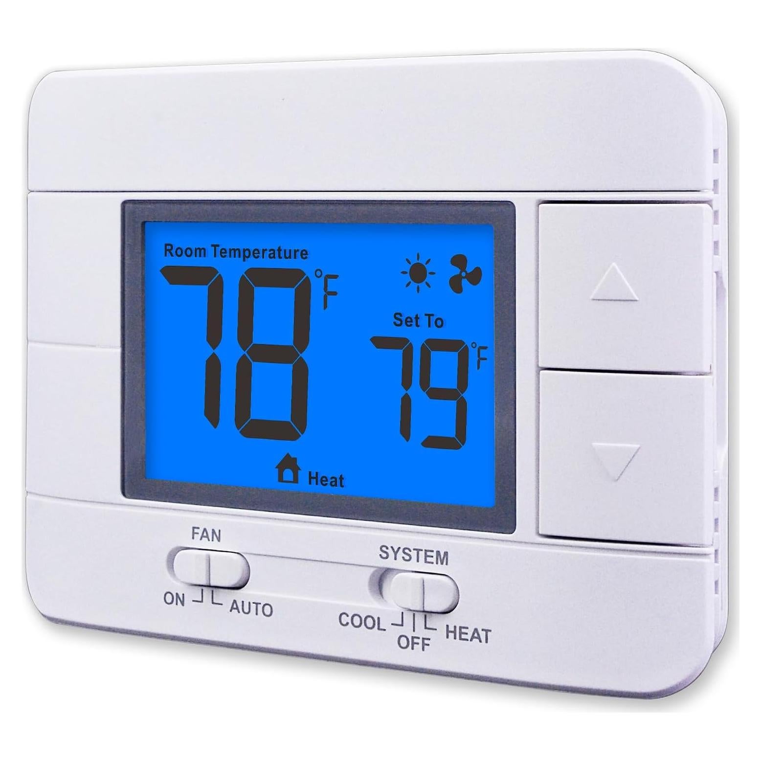 Termostato No Programable Aowel AW701 1H/1C con Pantalla LCD