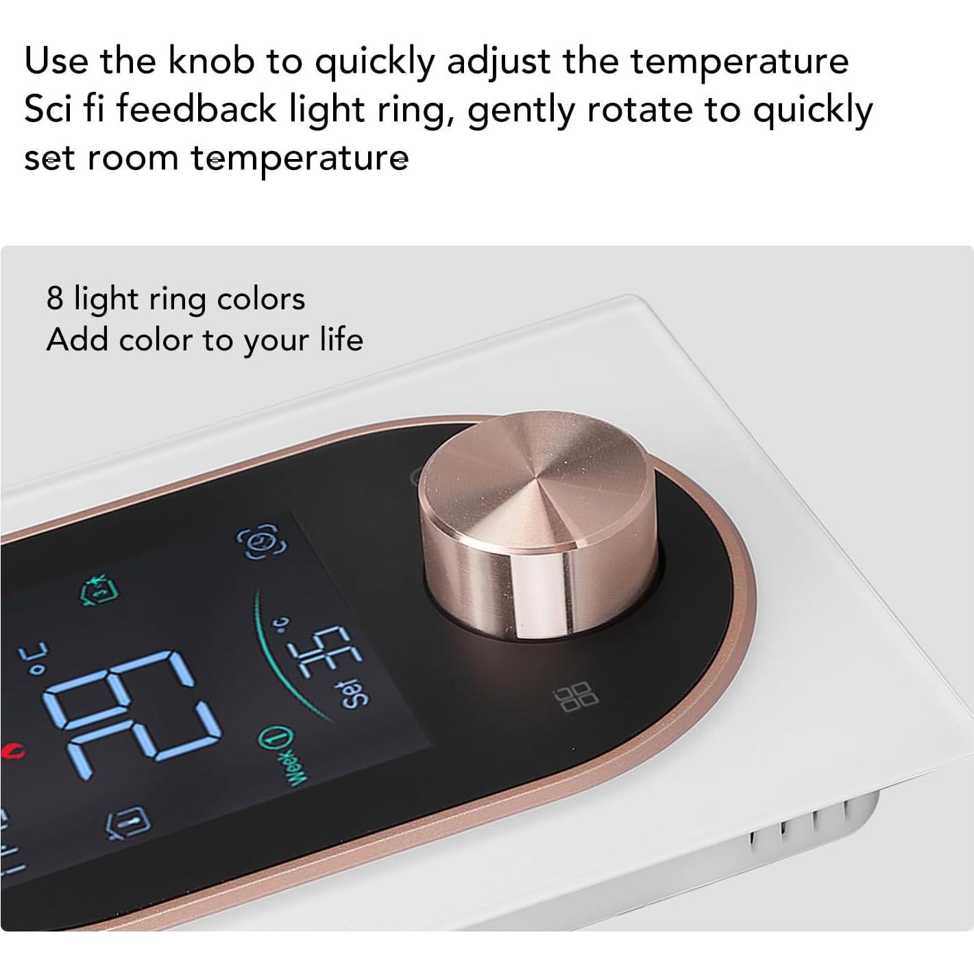 Termostato Inteligente Aramox #3 con Control Táctil y APP