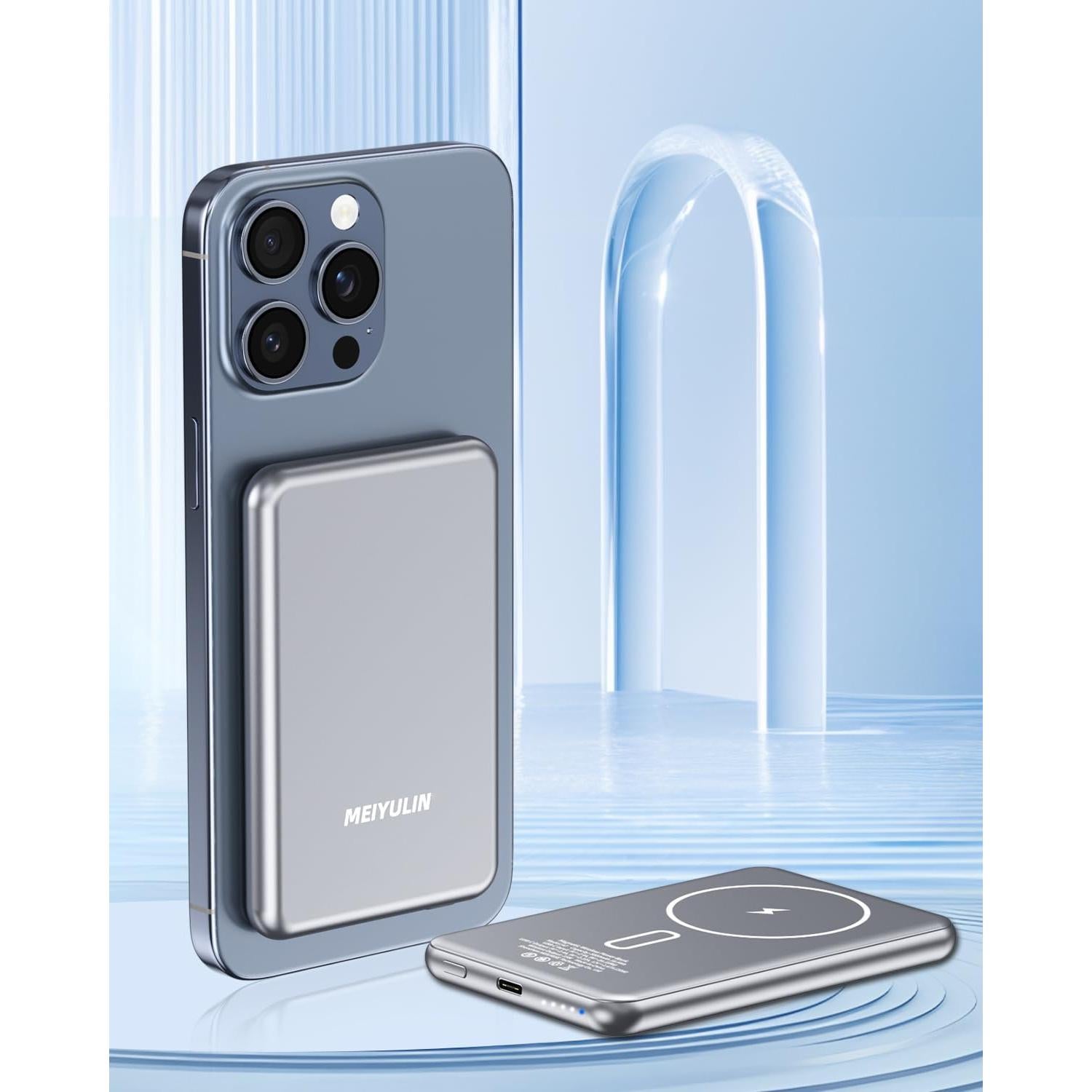 Batería Portátil Inalámbrica Magnética 5000mAh MEIYULIN para iPhone