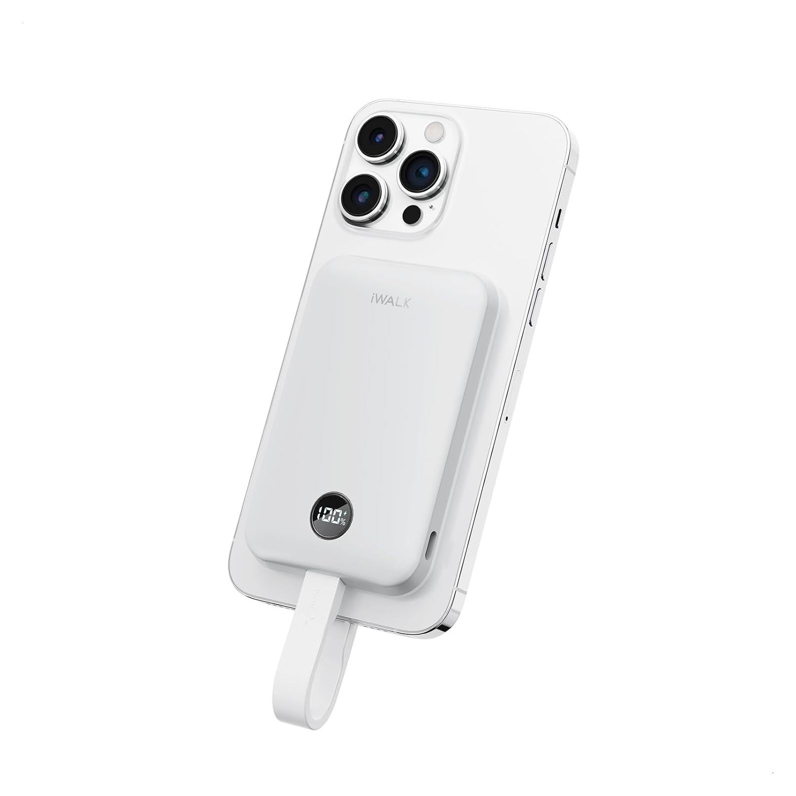 Batería Portátil Inalámbrica iWALK 10000mAh 30W Qi2 LED