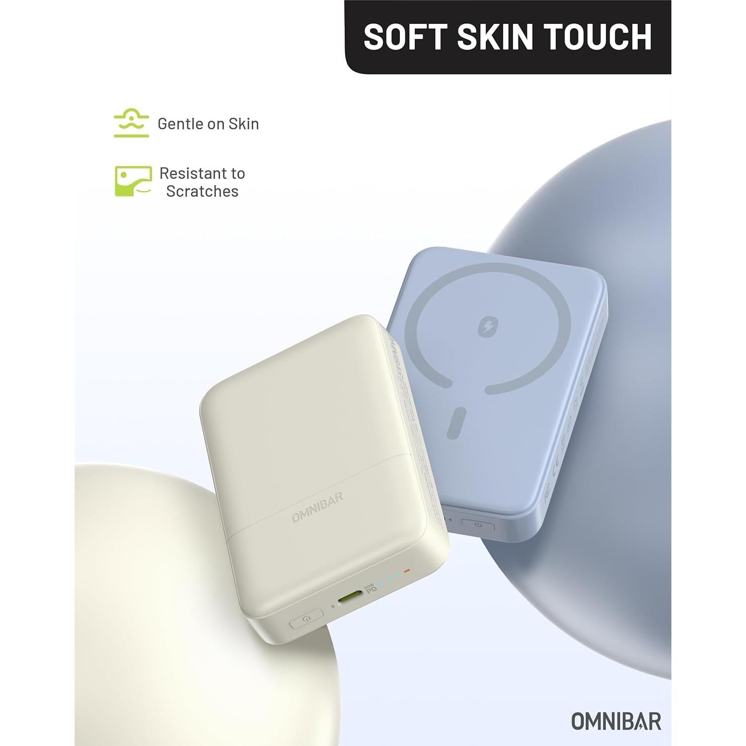 Banco de Poder Inalámbrico Omnibar 10000mAh Carga Rápida USB-C