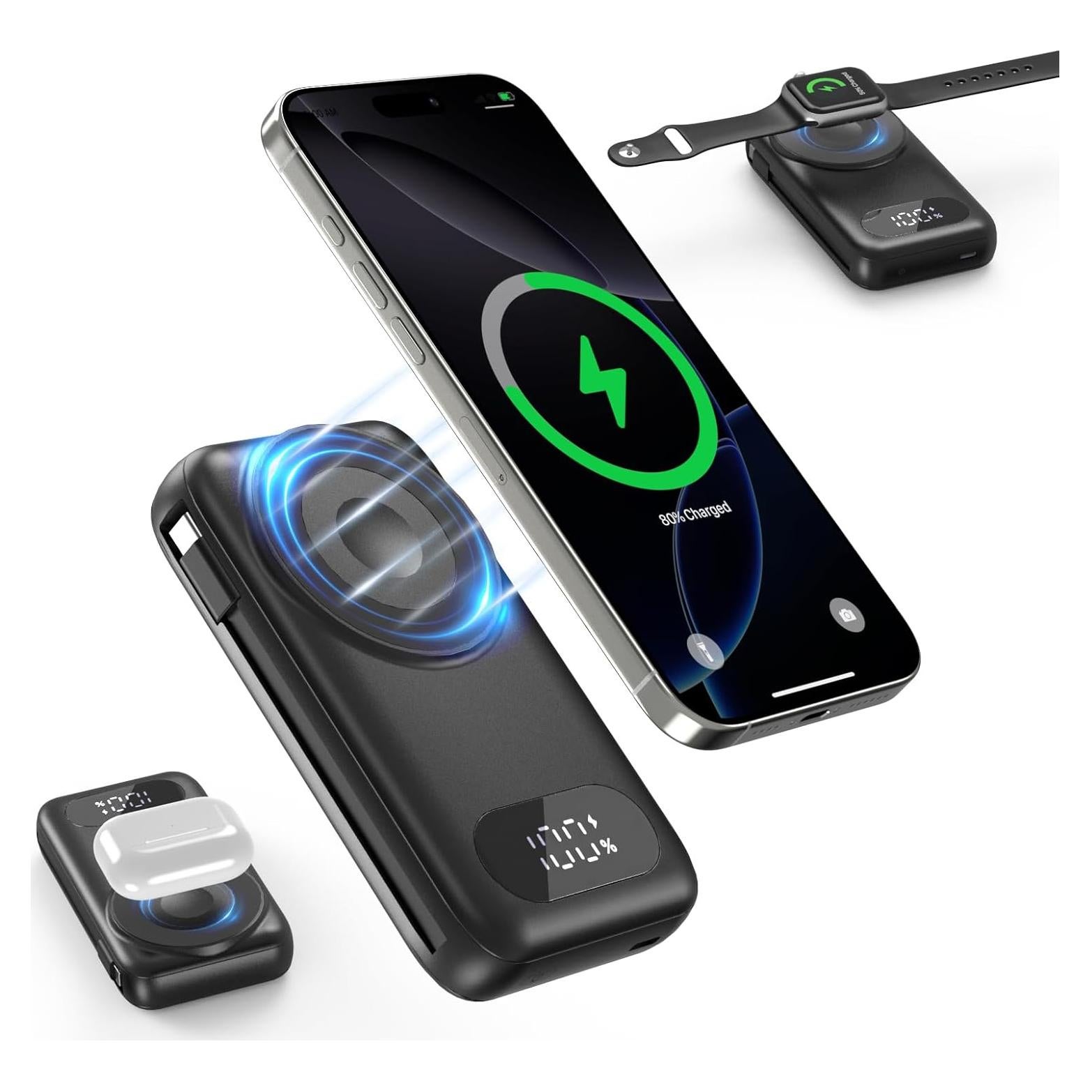 Cargador Portátil Magnético 26800mAh para iPhone y Android