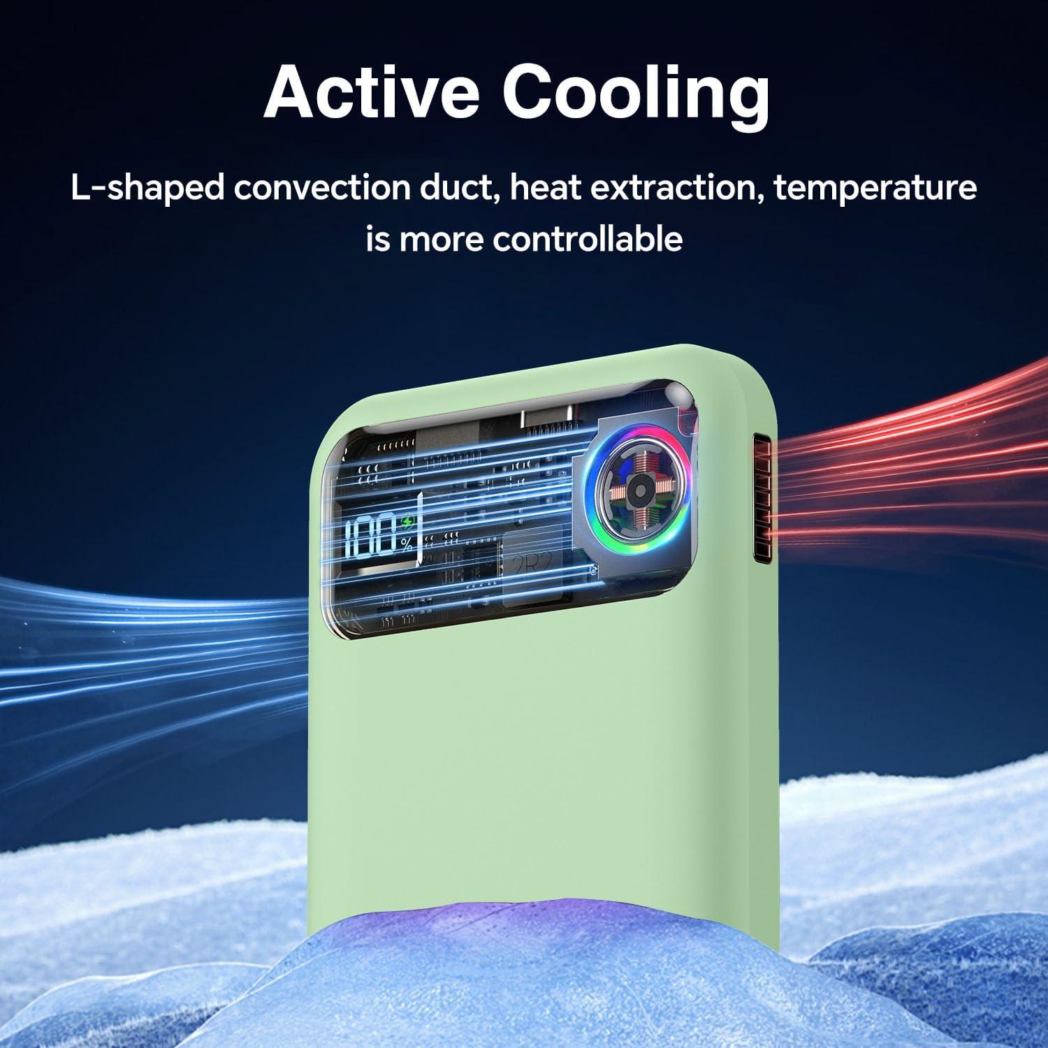 Banco de Poder Magnético KICUEI 11000mAh Carga Rápida USB-C