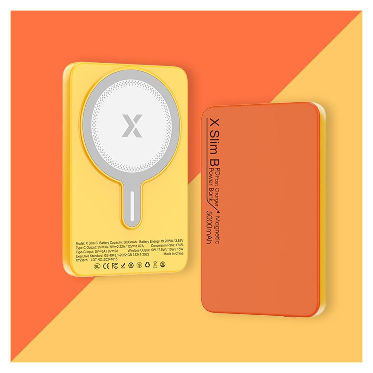 Batería Portátil Inalámbrica X Slim B 5000 mAh Carga Rápida