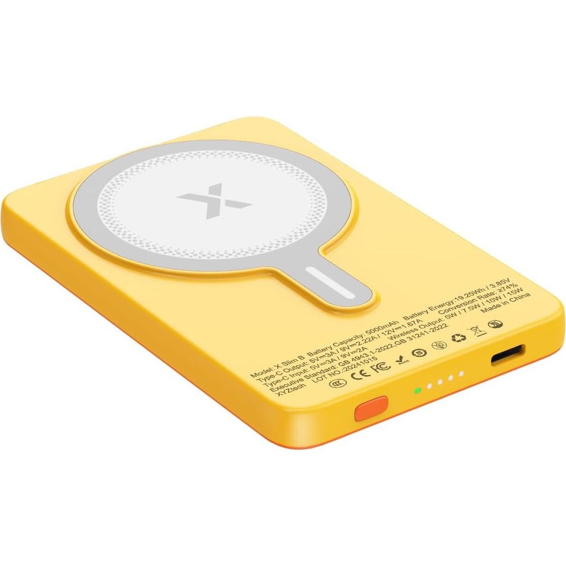 Batería Portátil Inalámbrica X Slim B 5000 mAh Carga Rápida