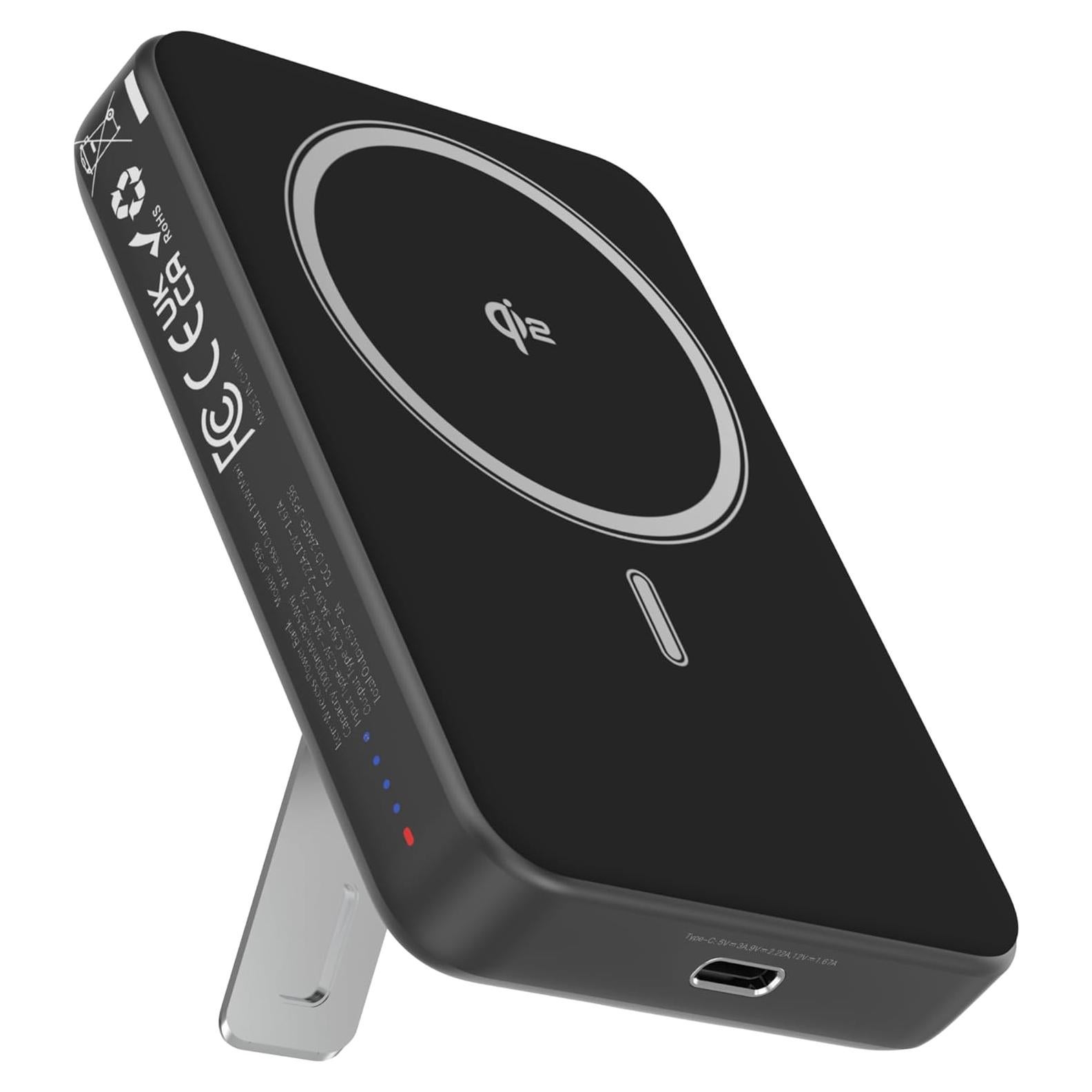 Cargador Portátil Magnético TESSAN 10,000mAh Qi2 Carga Rápida