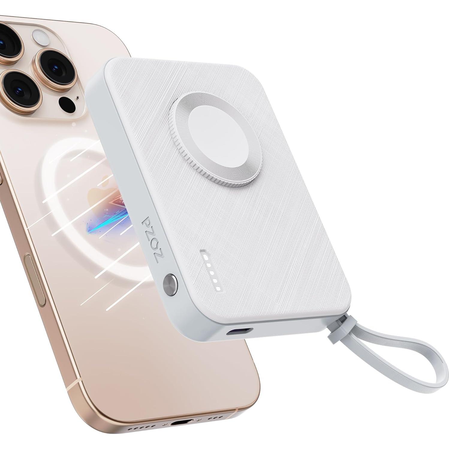 Banco de Poder PZOZ 5000mAh Carga Rápida para Apple Watch