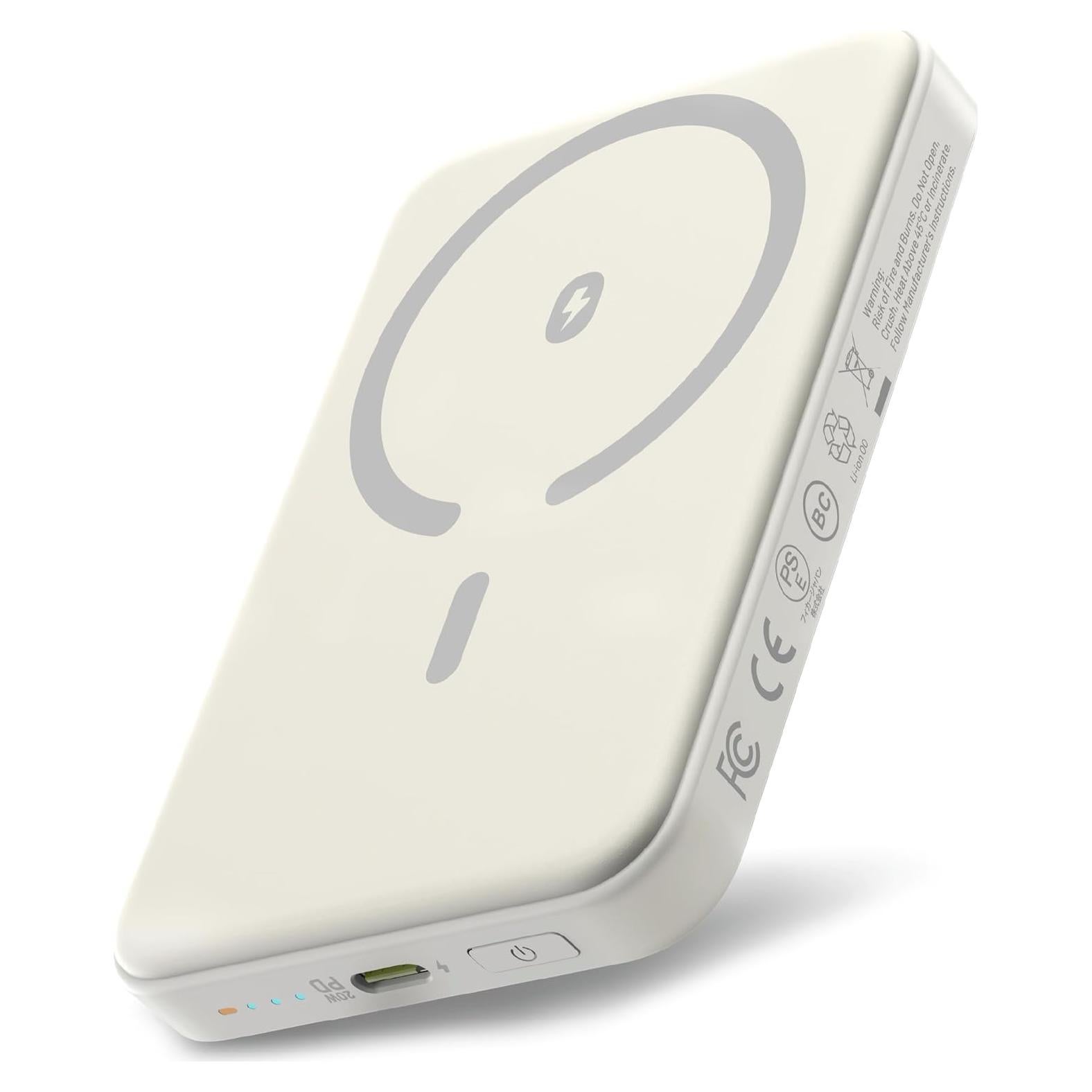 Banco de Poder Inalámbrico Omnibar 5000mAh Blanco 20W