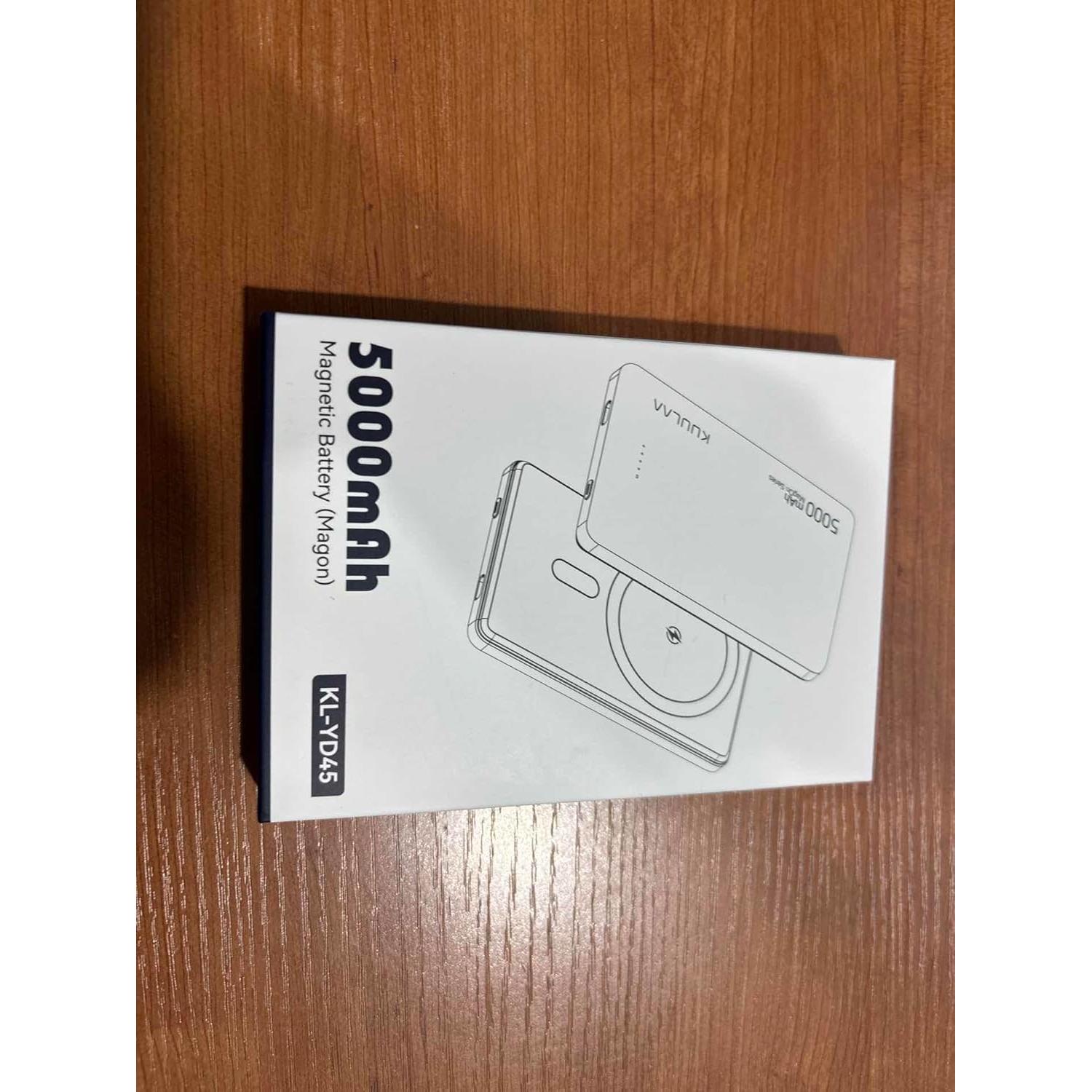 Banco de Energía Inalámbrico Kuulaa 5000mAh MagSafe Titanio