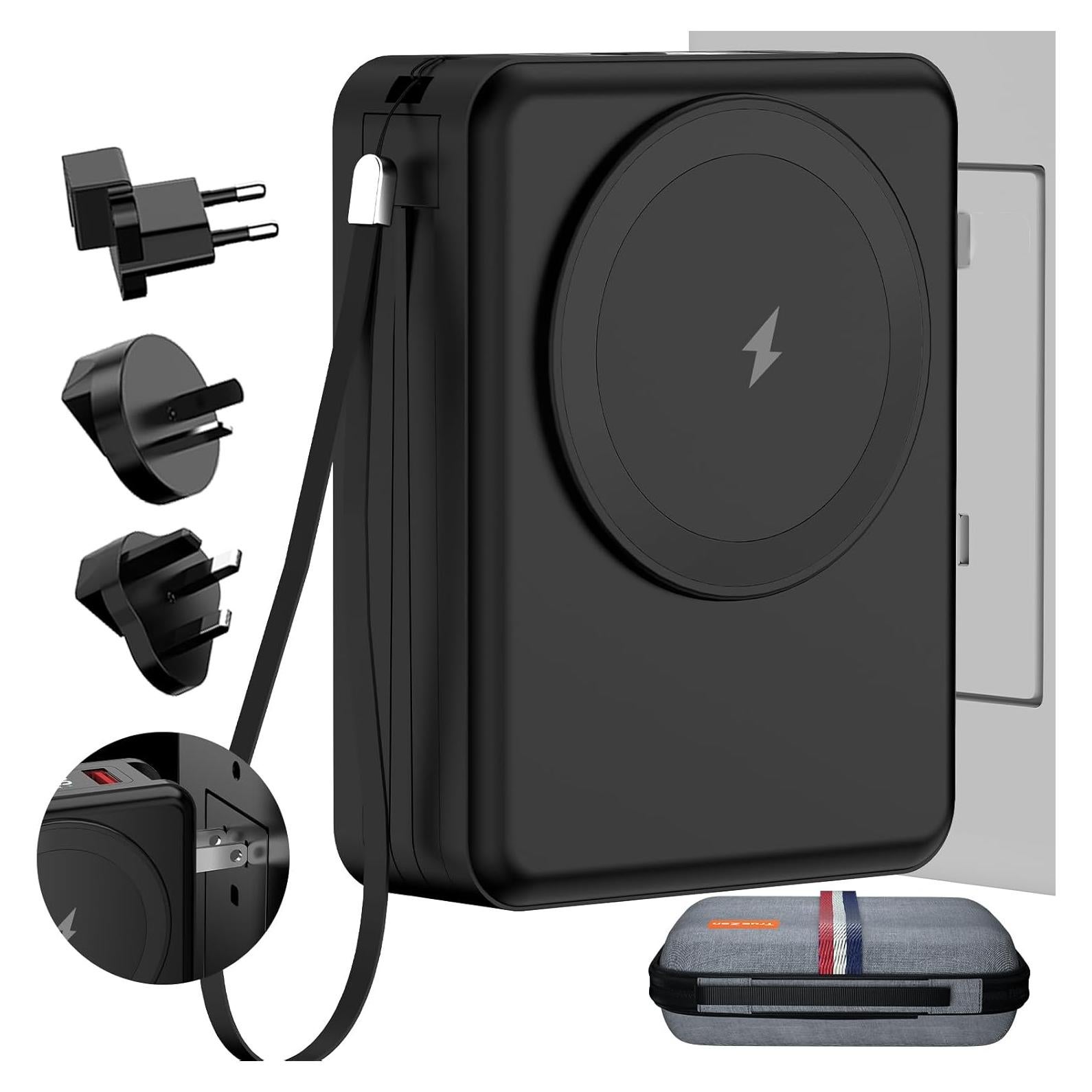 Banco de Poder Magnético 10000mAh QK para iPhone y Samsung