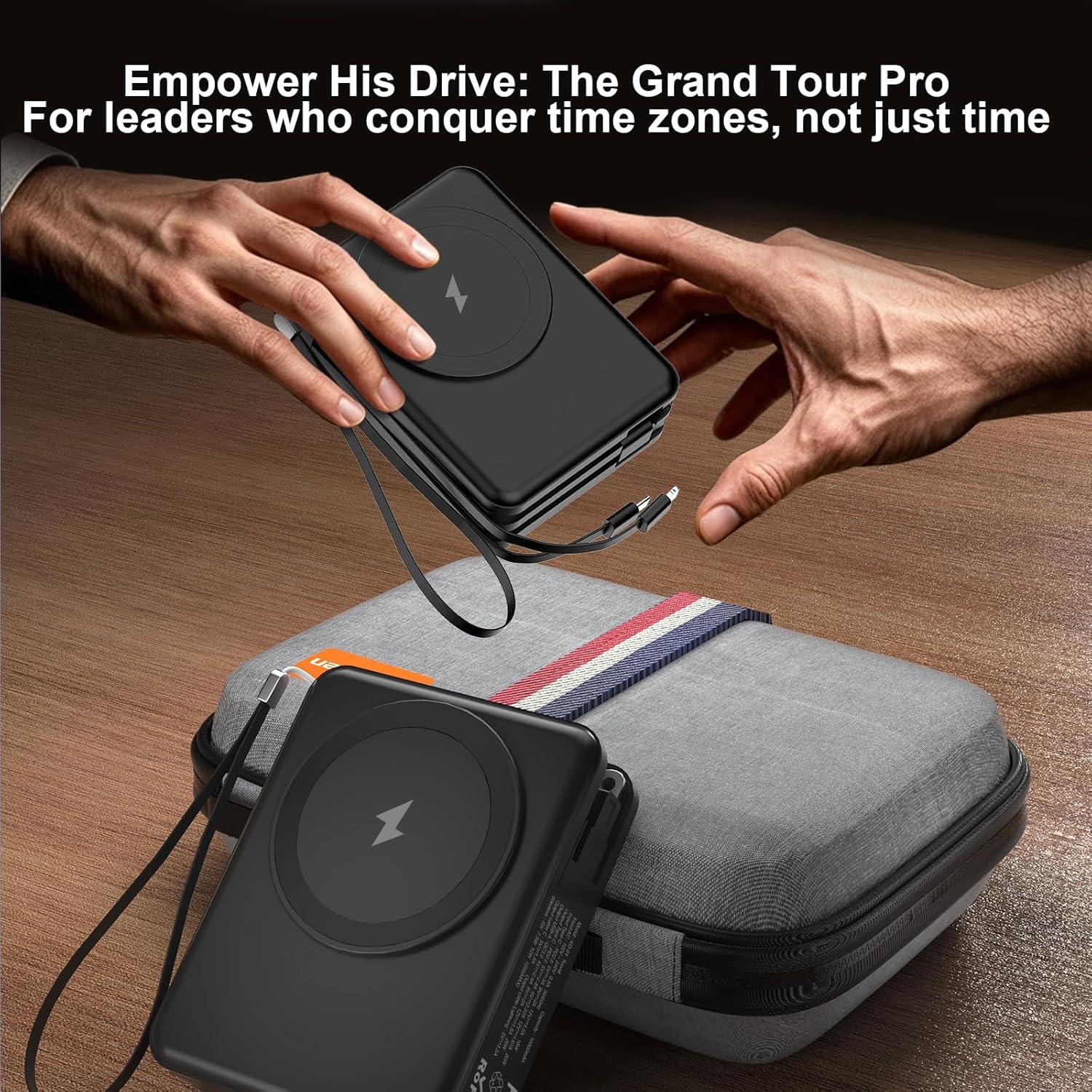 Banco de Poder Magnético 10000mAh QK para iPhone y Samsung