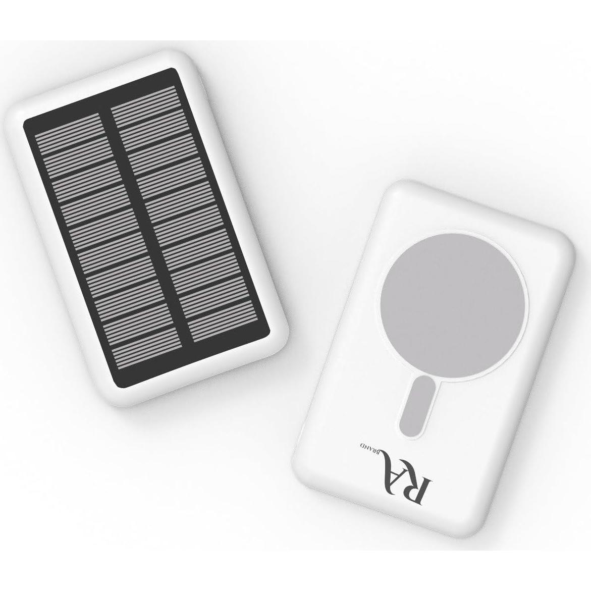 Banco de Energía Solar Magnético 10000 mAh - Carga Rápida Inalámbrica