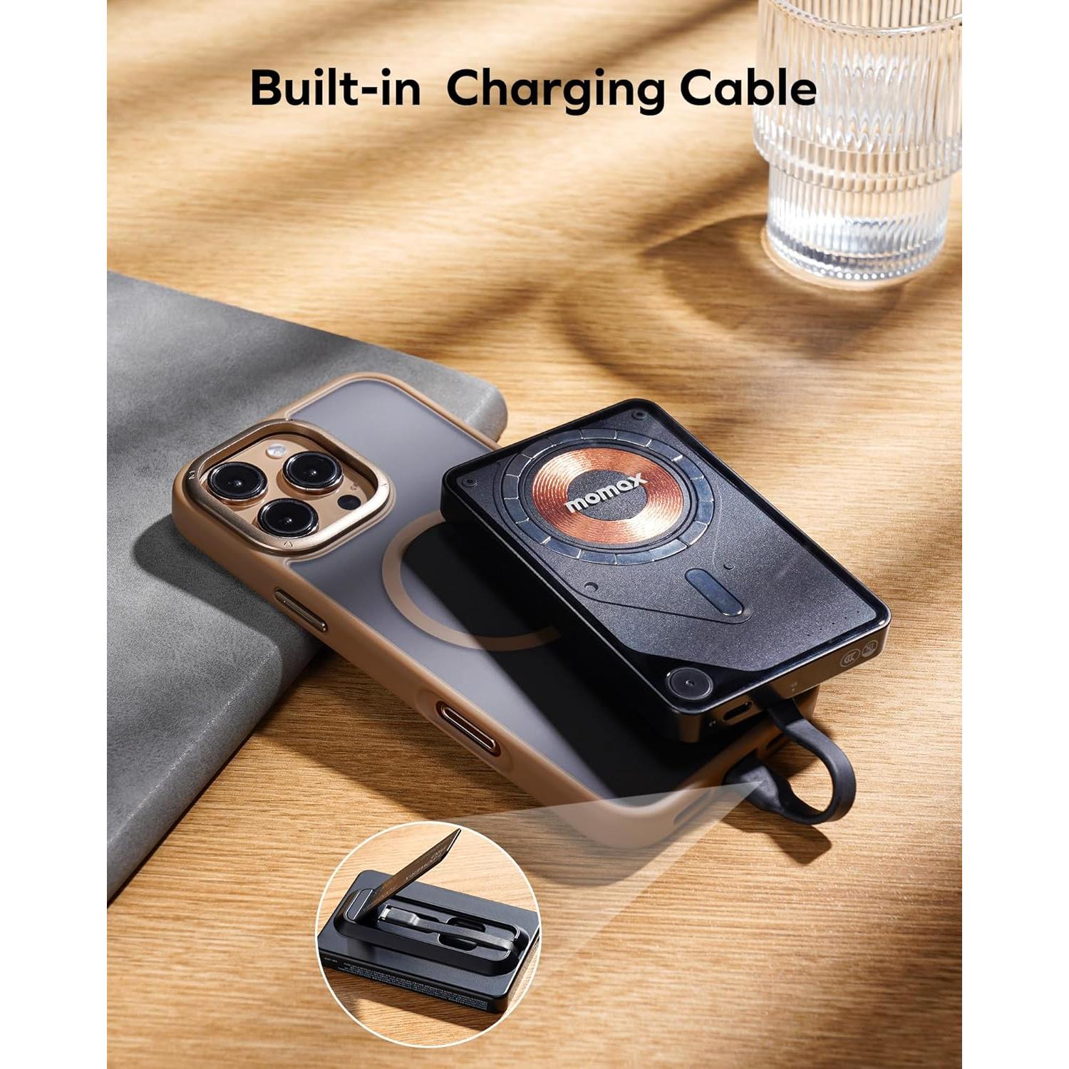 Batería Portátil Magnética MOMAX 5000mAh Carga Rápida 20W