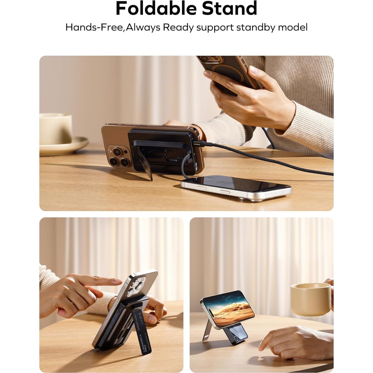 Batería Portátil Magnética MOMAX 5000mAh Carga Rápida 20W