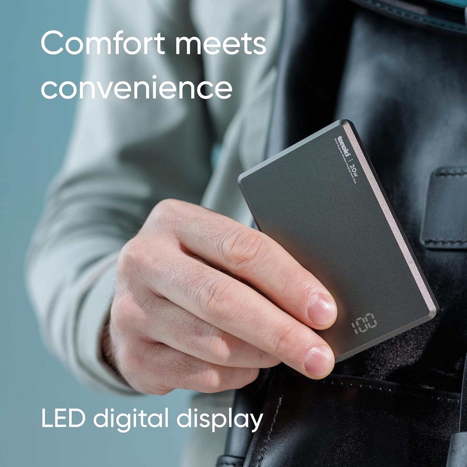 Banco de Poder Inalámbrico 10000mAh Remax Negro Carga Rápida