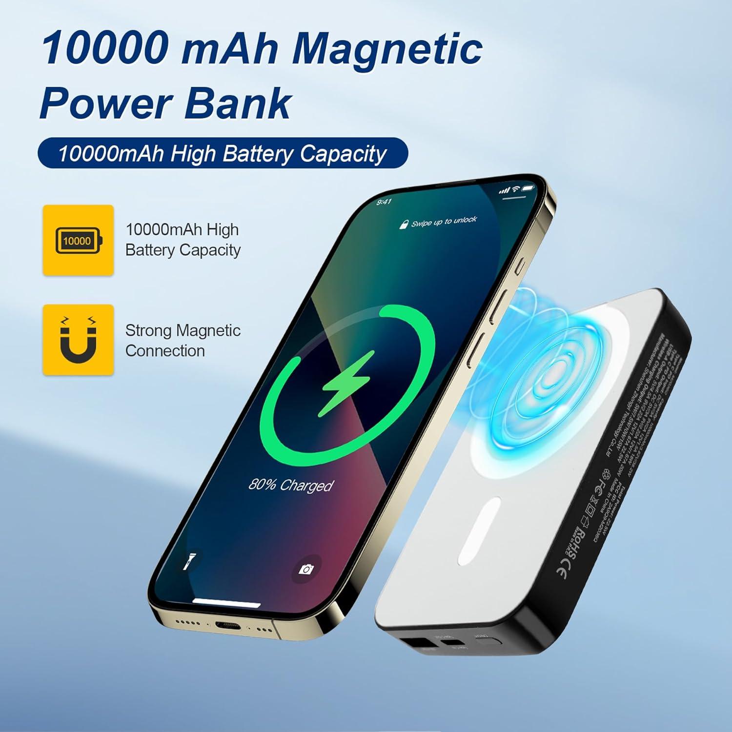 Banco de Poder Inalámbrico 10000mAh VOL2GO Carga Rápida