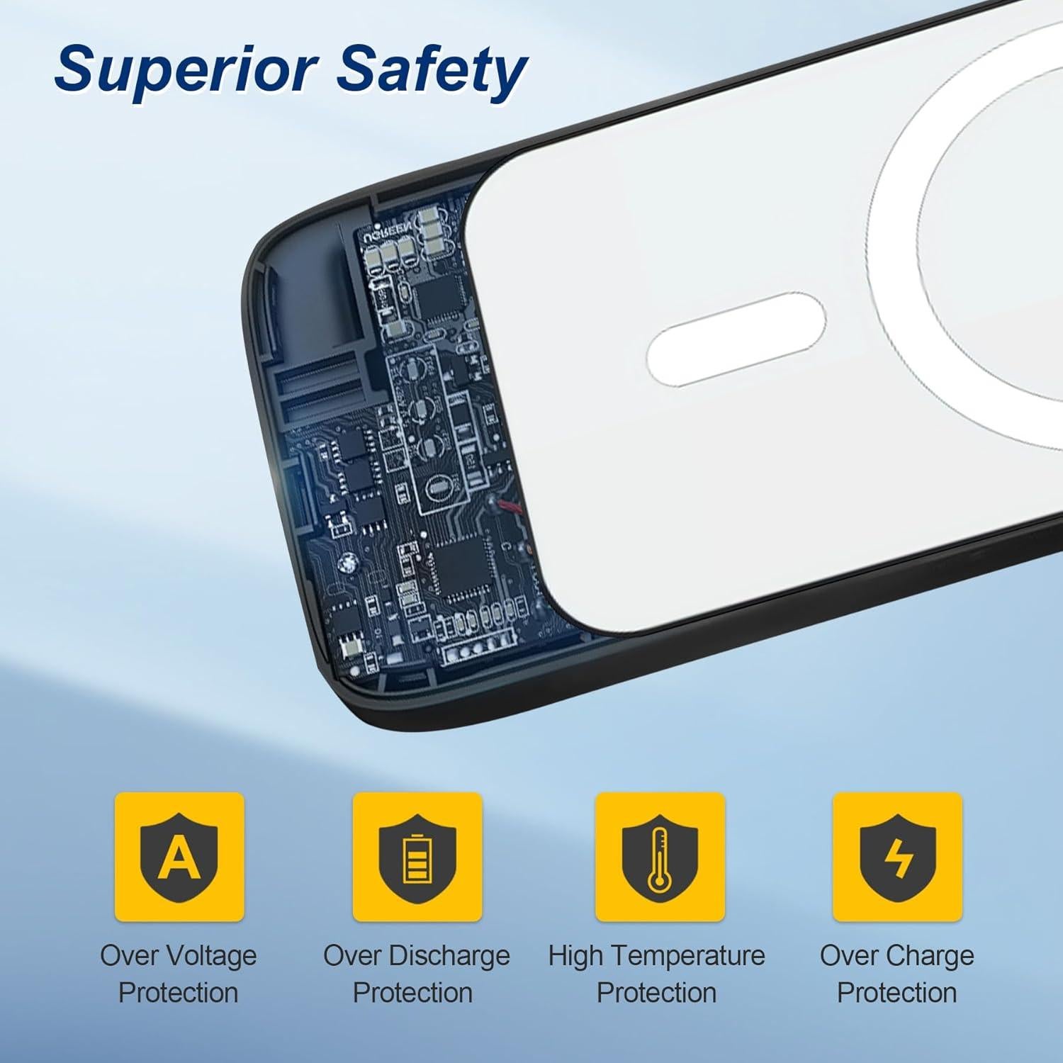 Banco de Poder Inalámbrico 10000mAh VOL2GO Carga Rápida