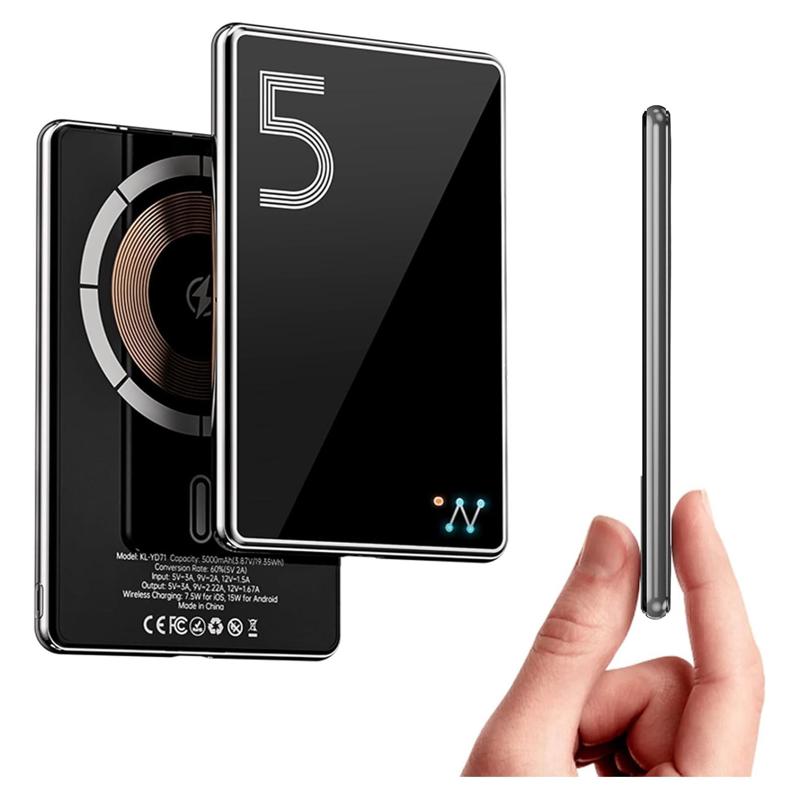 Batería Portátil Magnética LUCKYDUO 5000mAh Carga Rápida