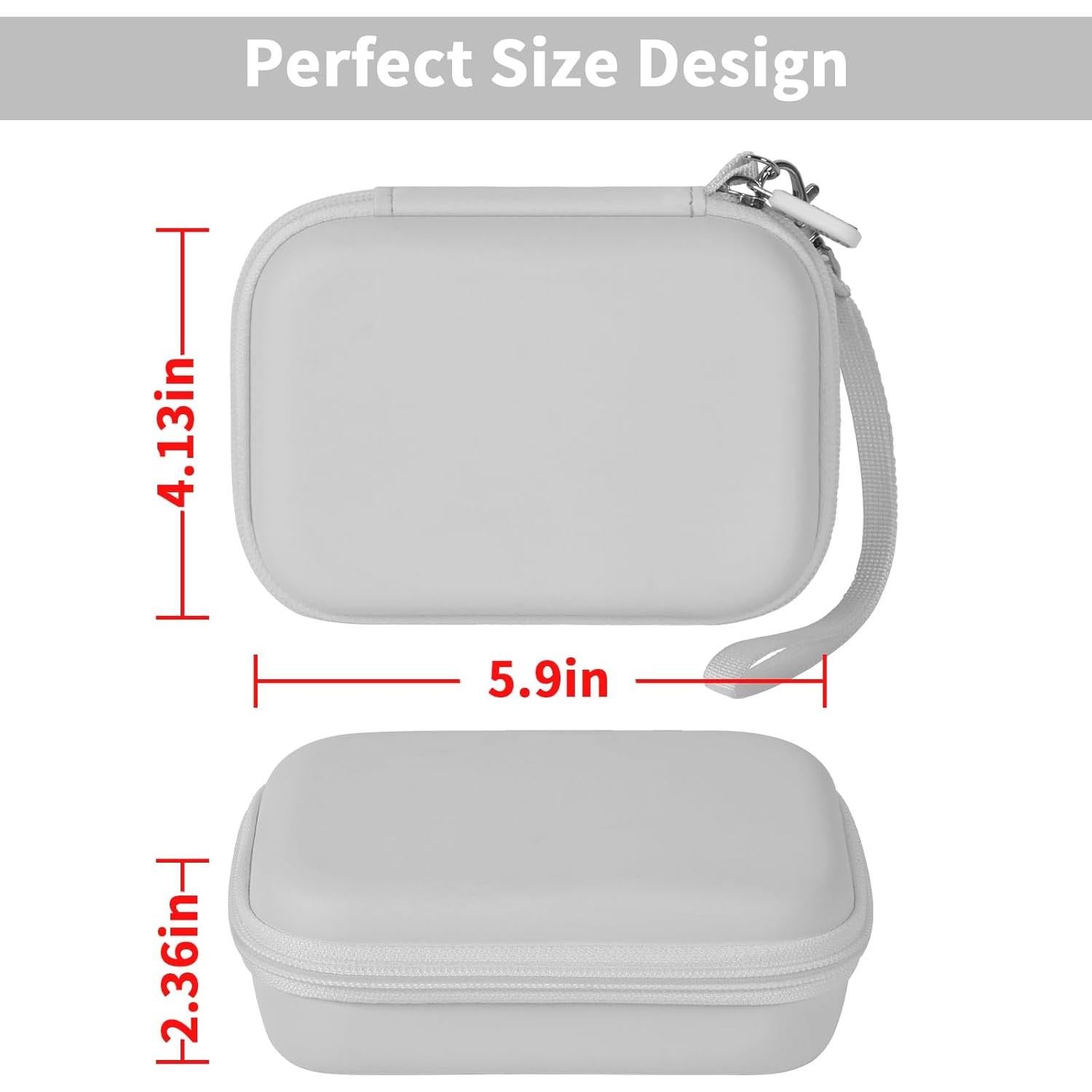 Funda de Almacenamiento Casmilee para Cargador MagSafe 3 en 1 - Blanca