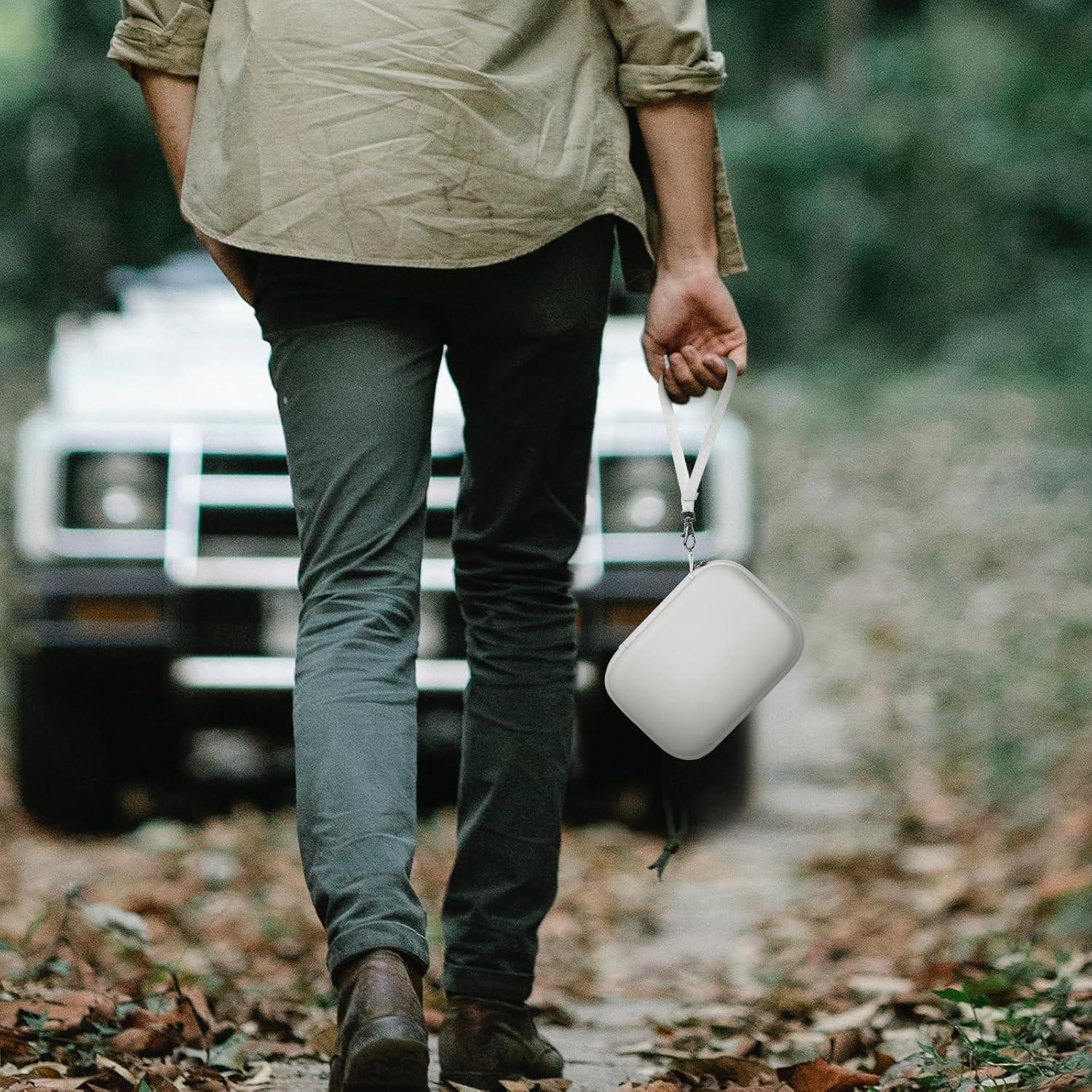 Funda de Almacenamiento Casmilee para Cargador MagSafe 3 en 1 - Blanca