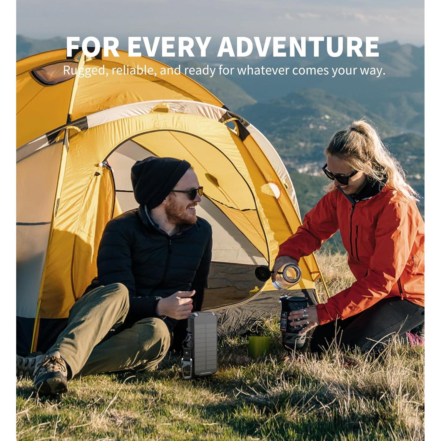 Cargador Solar Dexnor 27000mAh 65W PD3.0 Carga Rápida