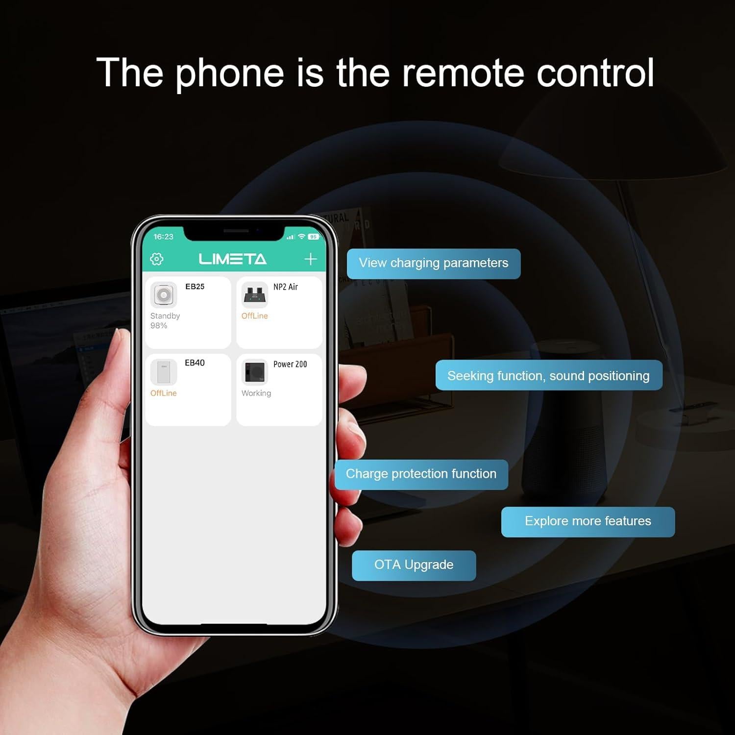 Batería Externa Magnética 7000mAh LIMETA Carga Rápida