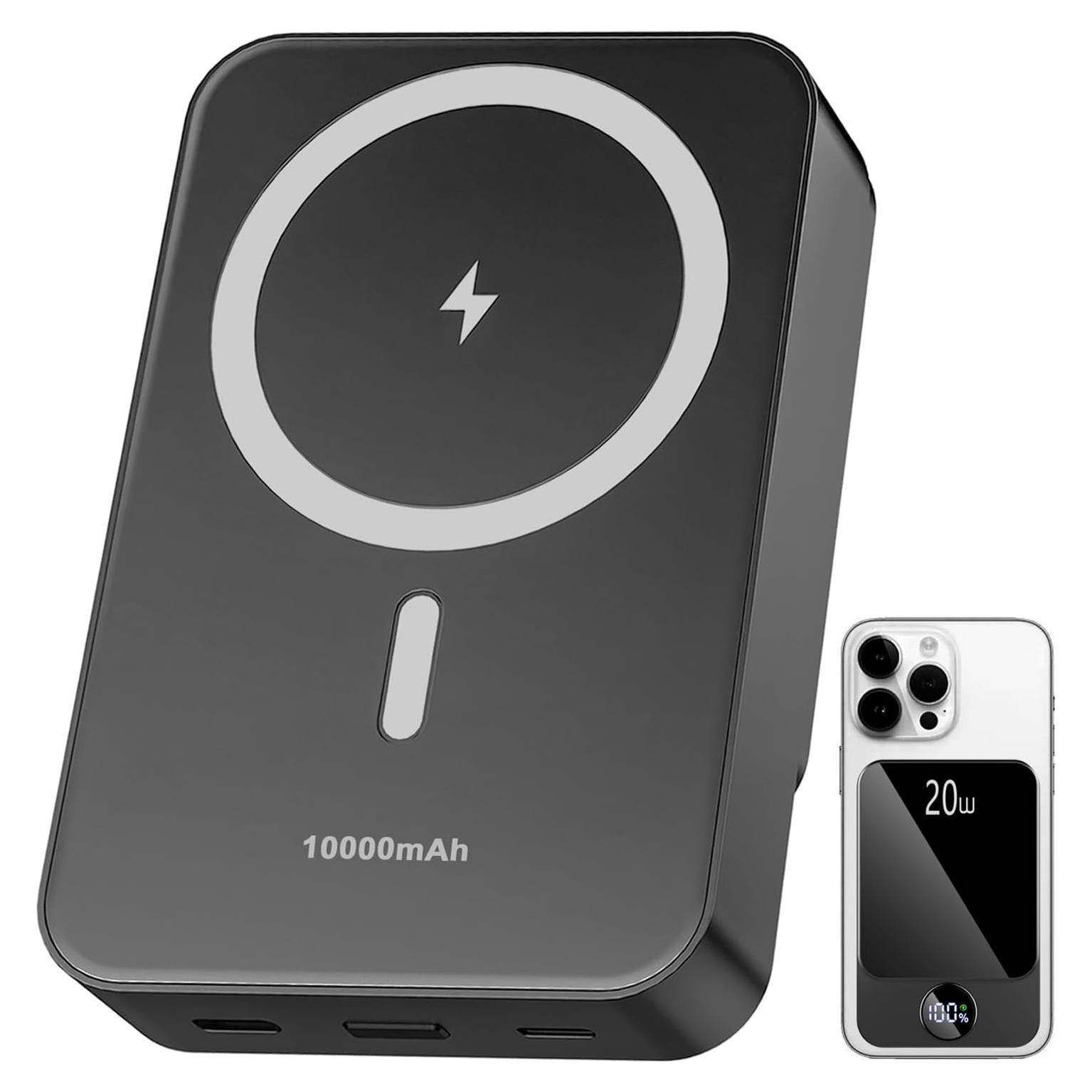 Cargador Portátil Magnético 10000mAh PD 20W para iPhone y Android