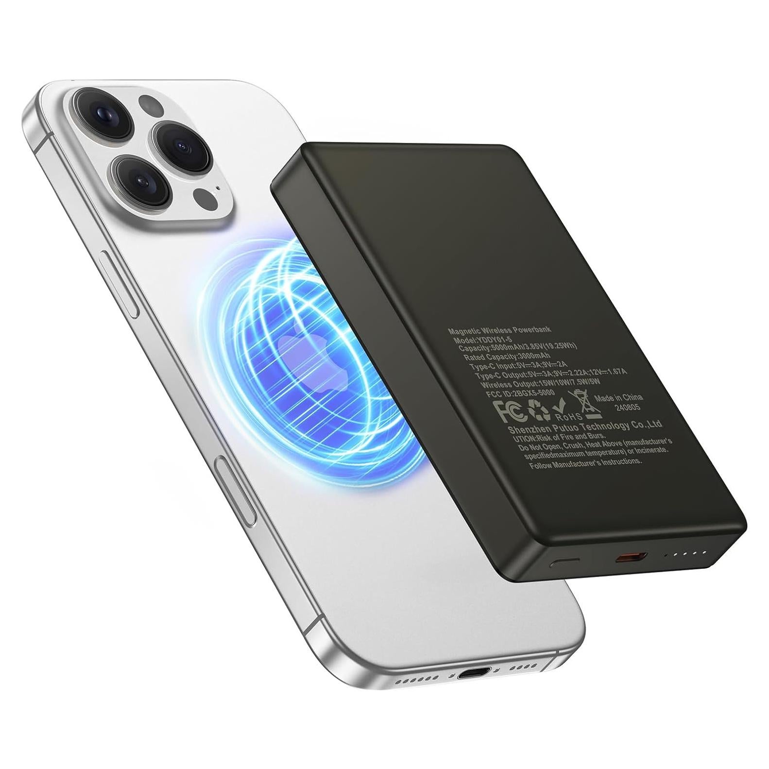 Cargador Portátil Inalámbrico 10000mAh Samsung iPhone 20W