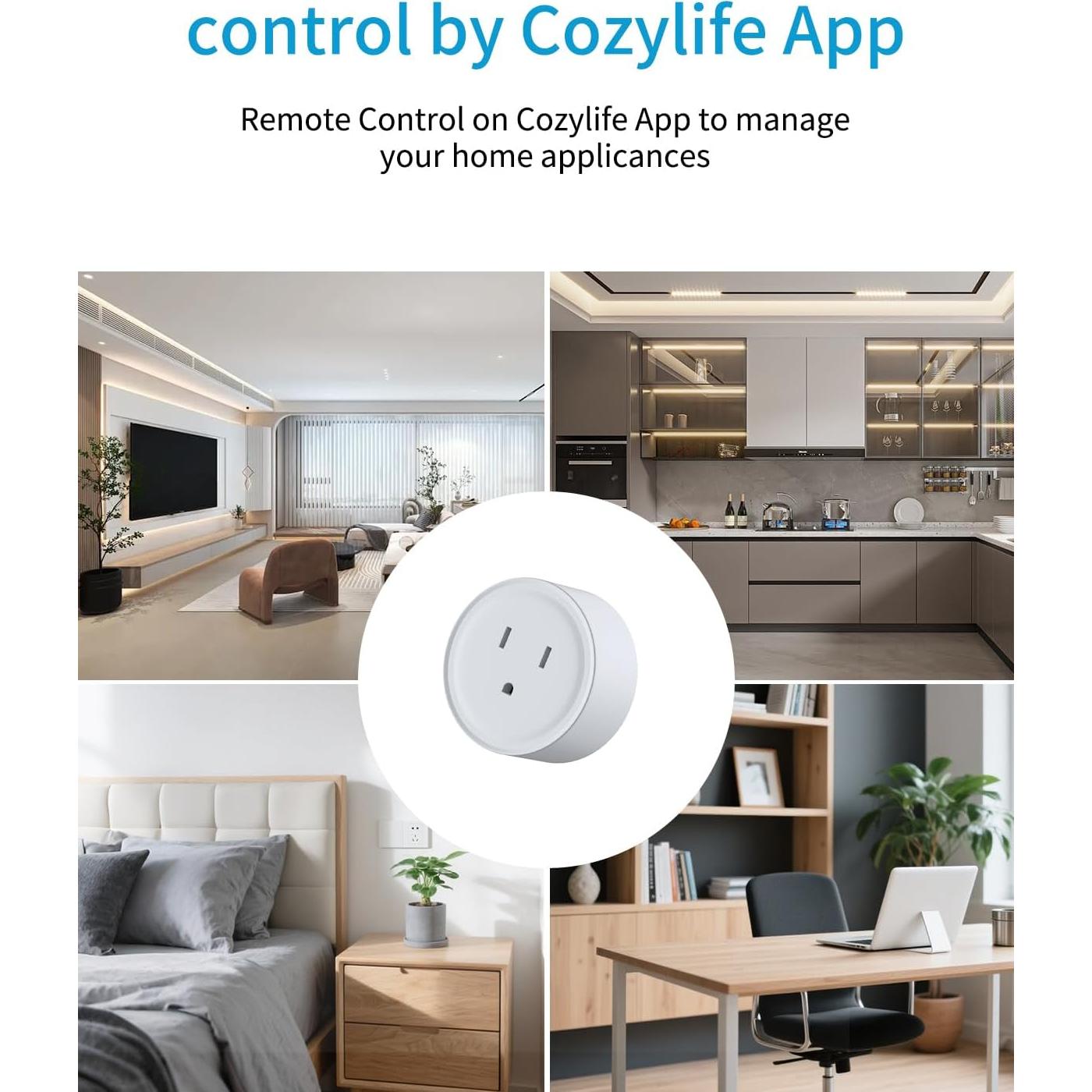 Enchufe Inteligente WiFi DoHome Control Remoto 2 Unidades