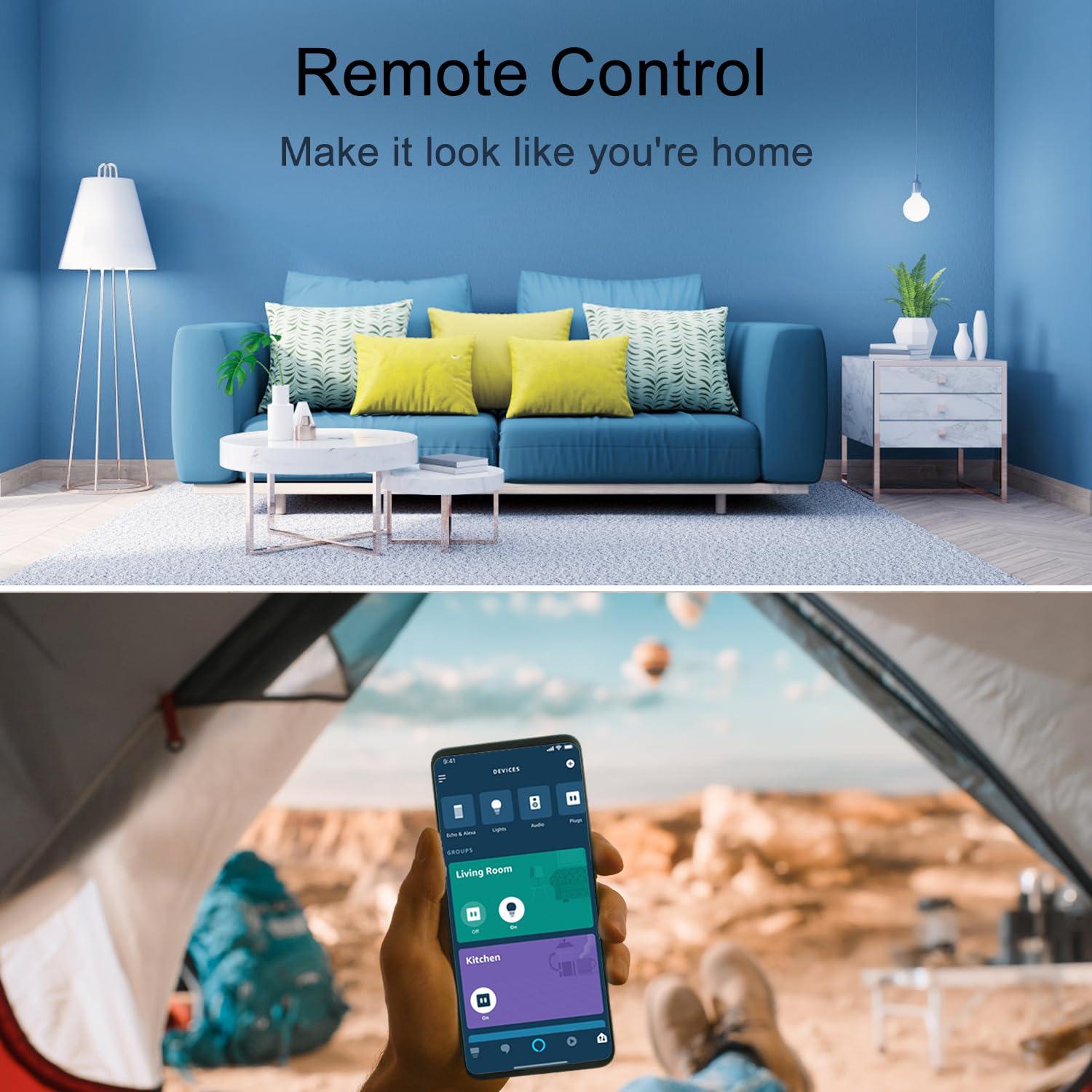 Enchufe Inteligente YNF 4 Paquete Control por Voz Alexa