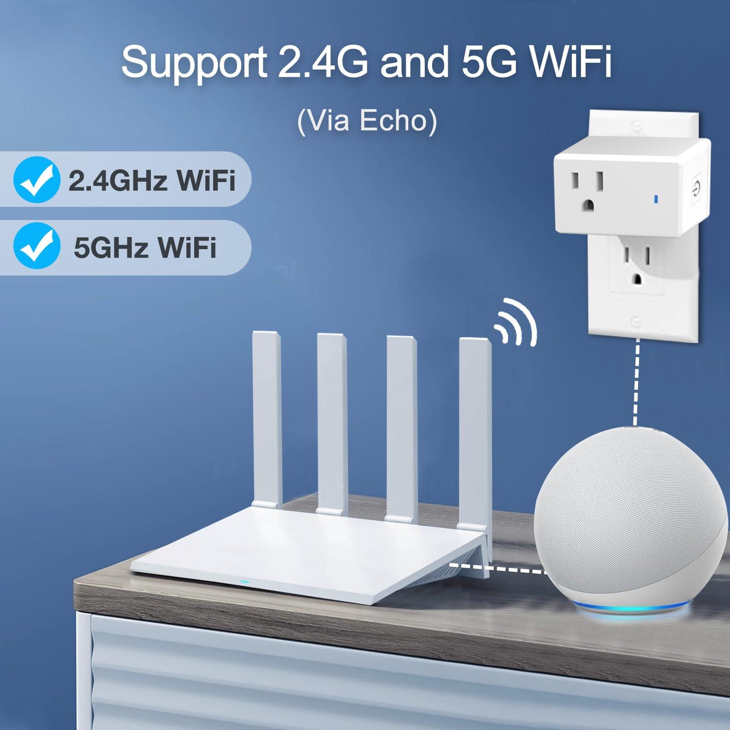 Enchufe Inteligente YNF 4 Paquete Control por Voz Alexa