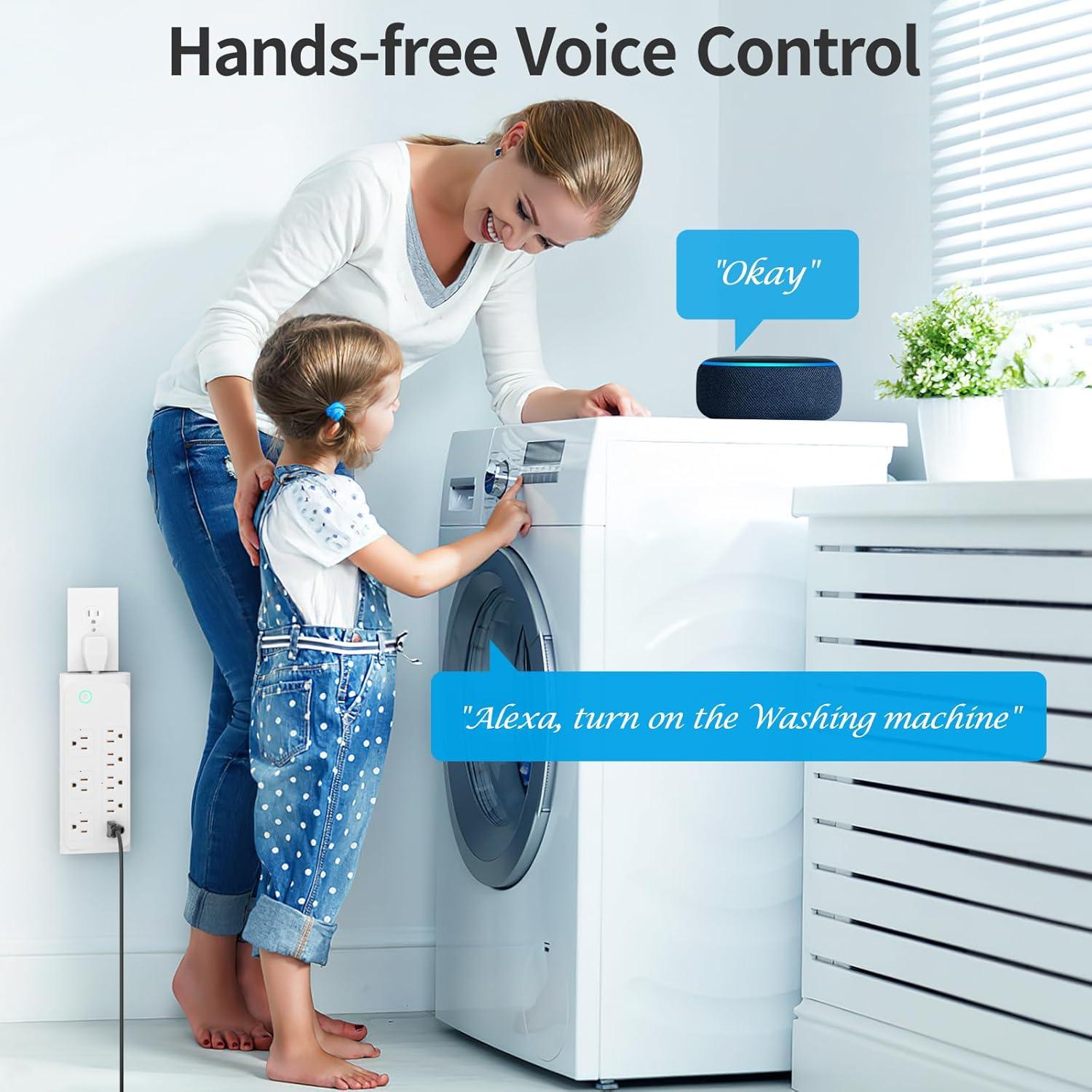 Extensor de Enchufe Inteligente Bototek Quve-231 8 Salidas AC