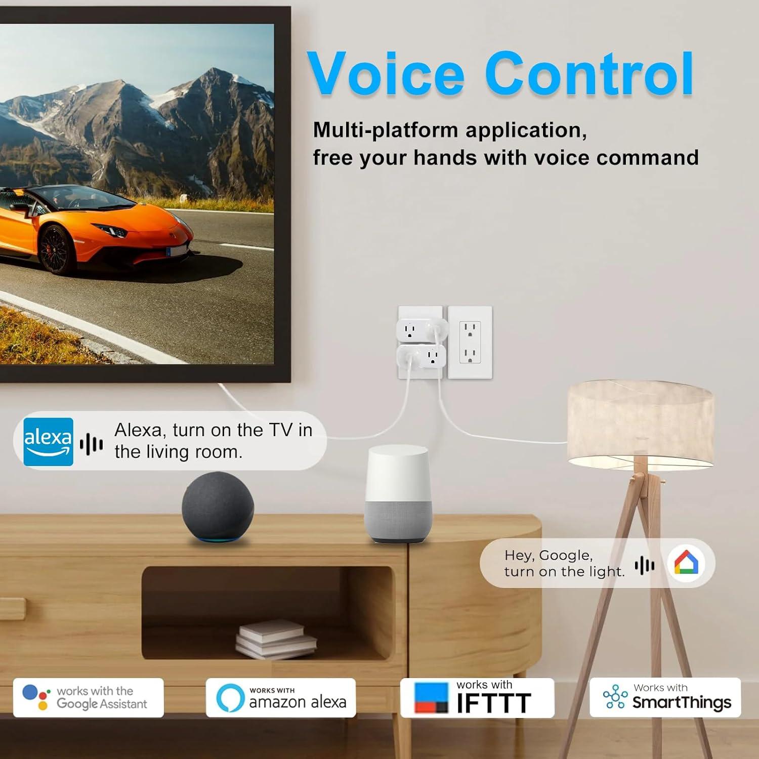 Enchufe Inteligente Doble Ewelink 16A Control App Alexa