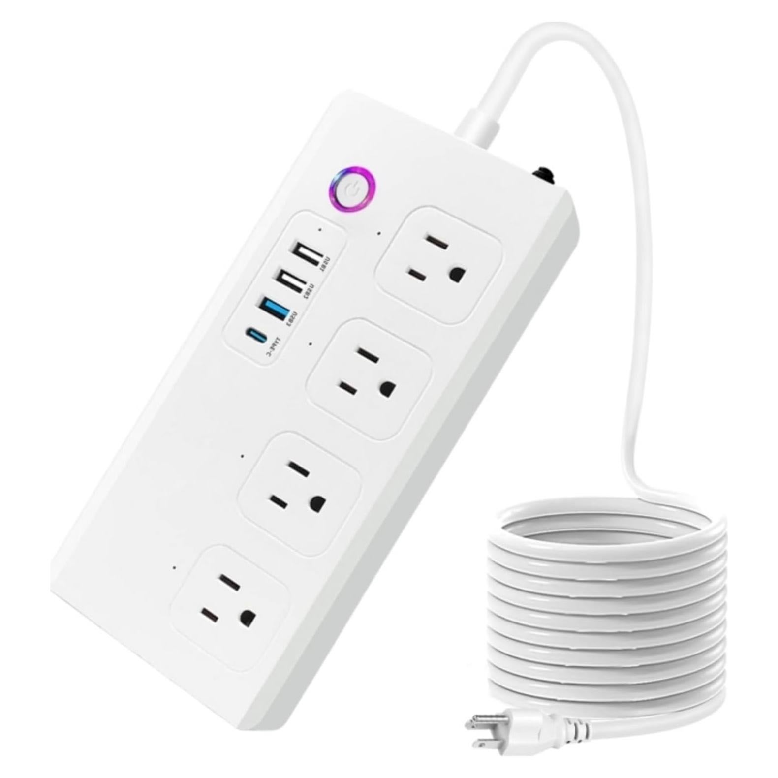 Regleta WiFi inteligente UseeLink con 4 enchufes y 4 USB